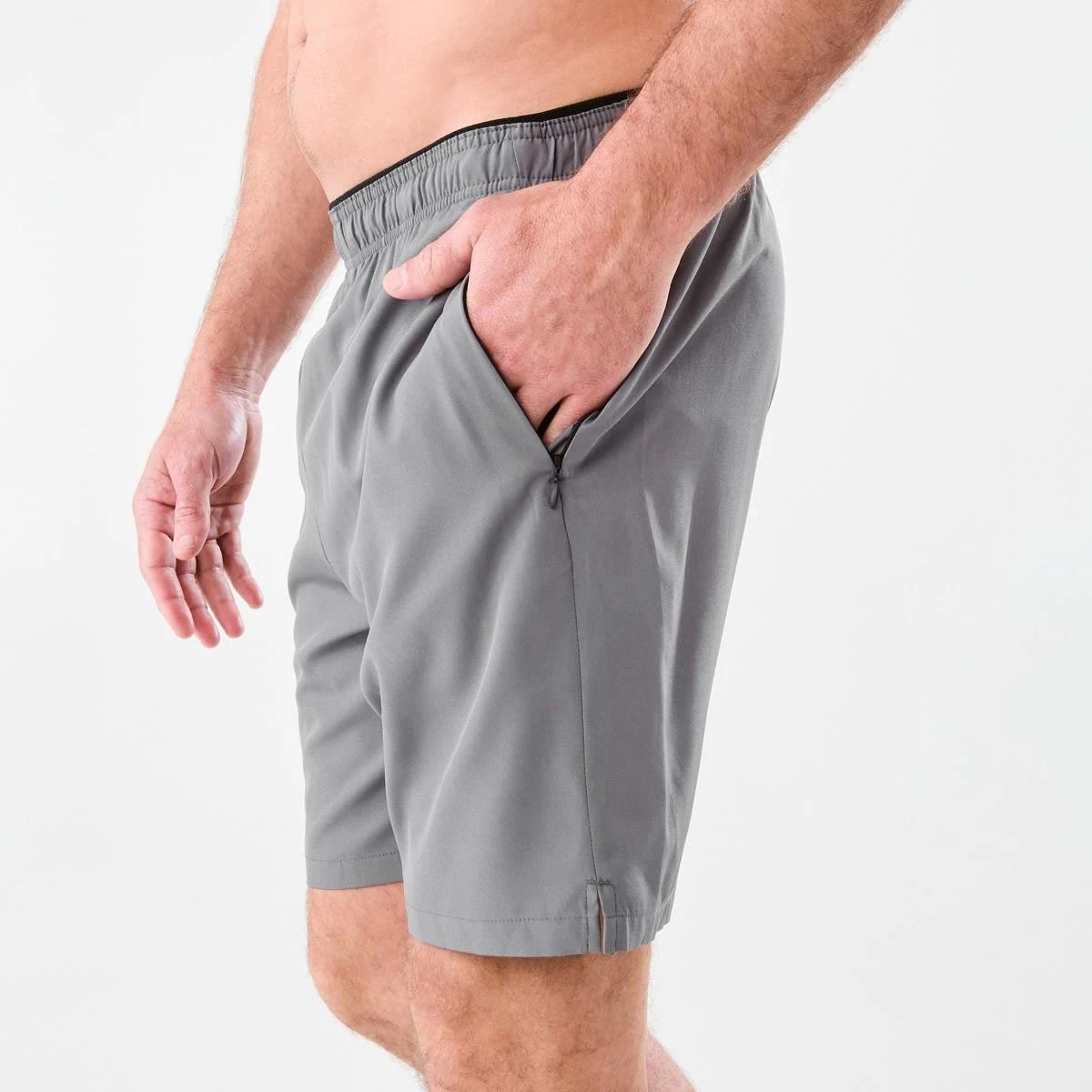 2 Active Mens Gym Shorts QUIET SHADE, 2 of 6
