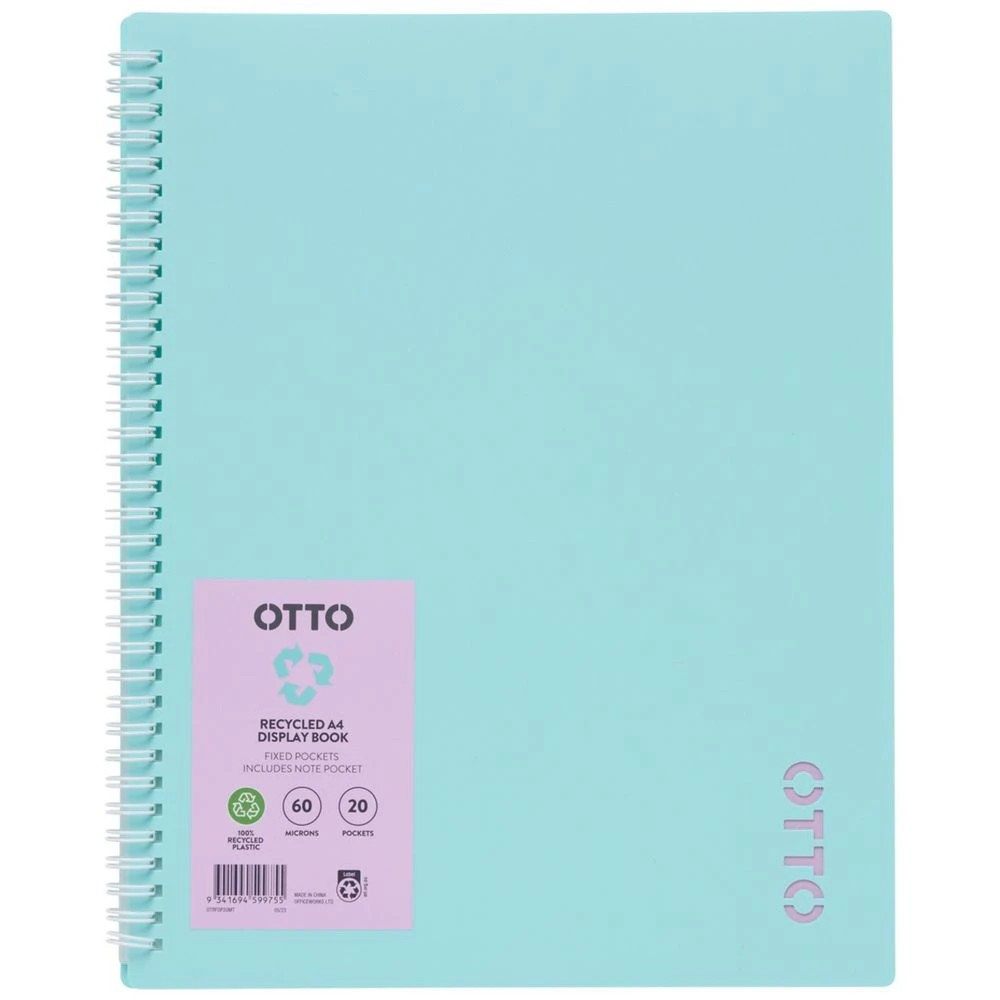 2 Otto A4 Fixed Display Book 20 Pockets Mint, 2 of 4
