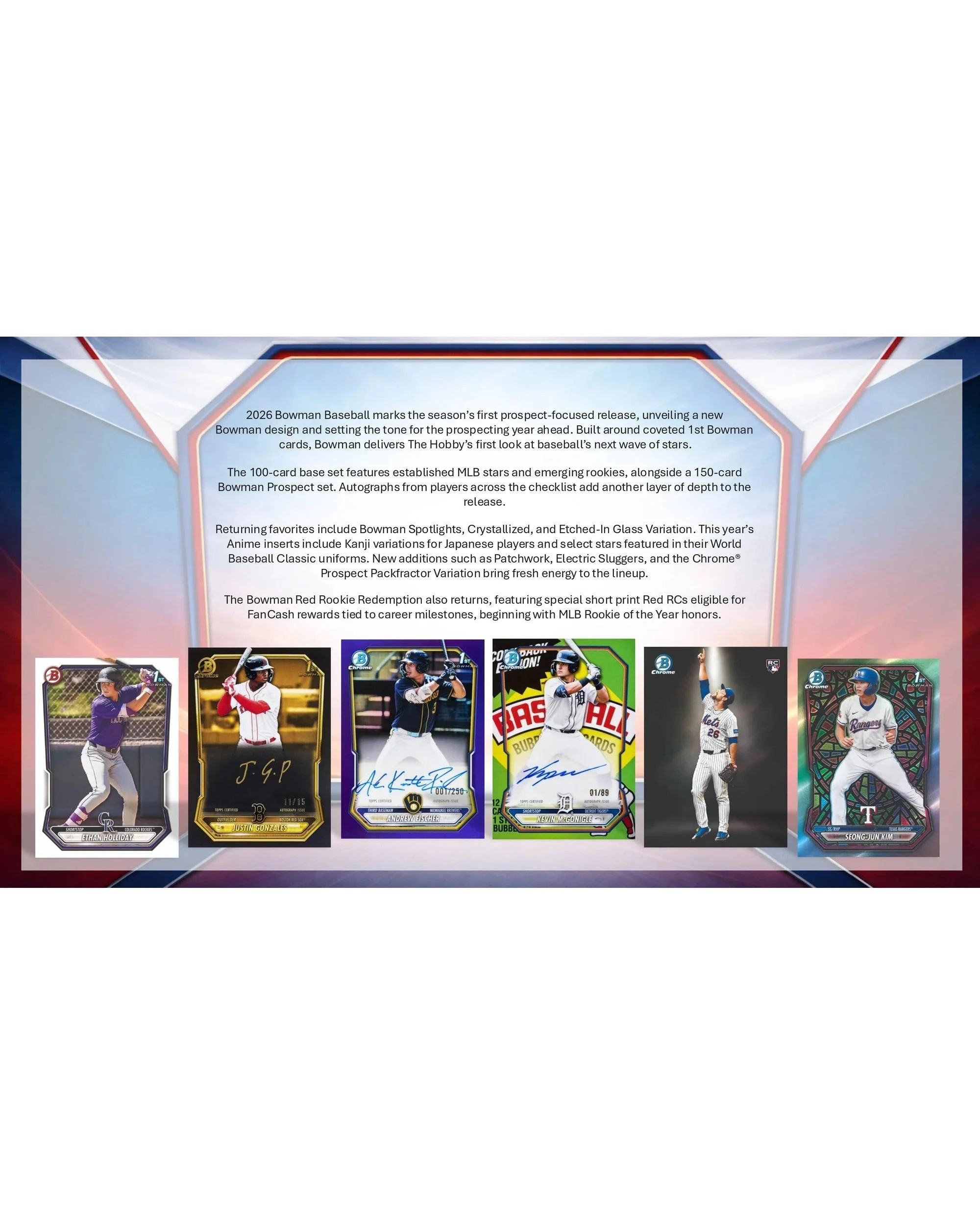 3 Topps Bowman 2026 MLB Baseball Hobby Pack, 3 of 10