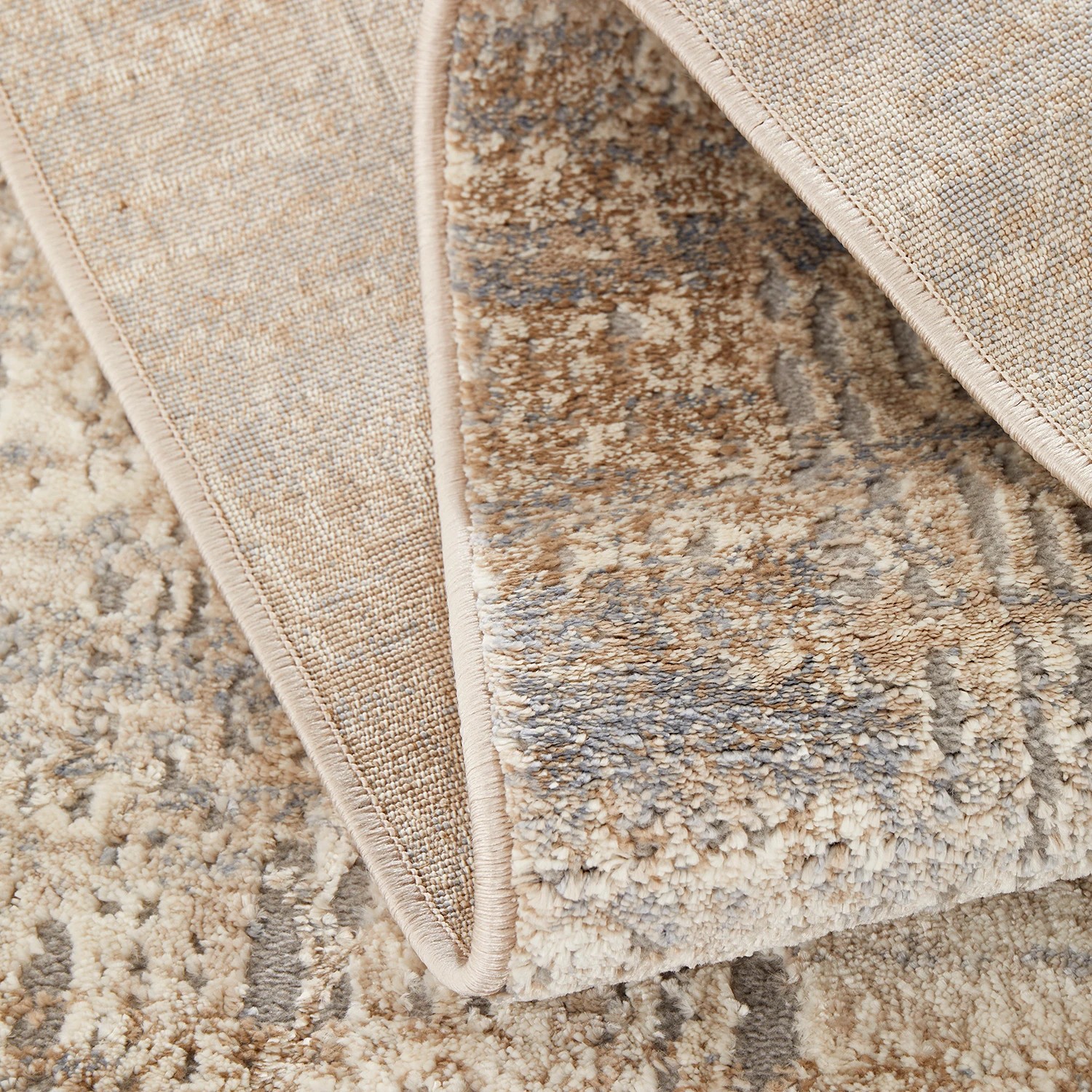 5 Common Ground Rugs Headland Nola 200x80cm - Small Runner Power Loomed Pet Friendly Rug - Beige, 5 of 6