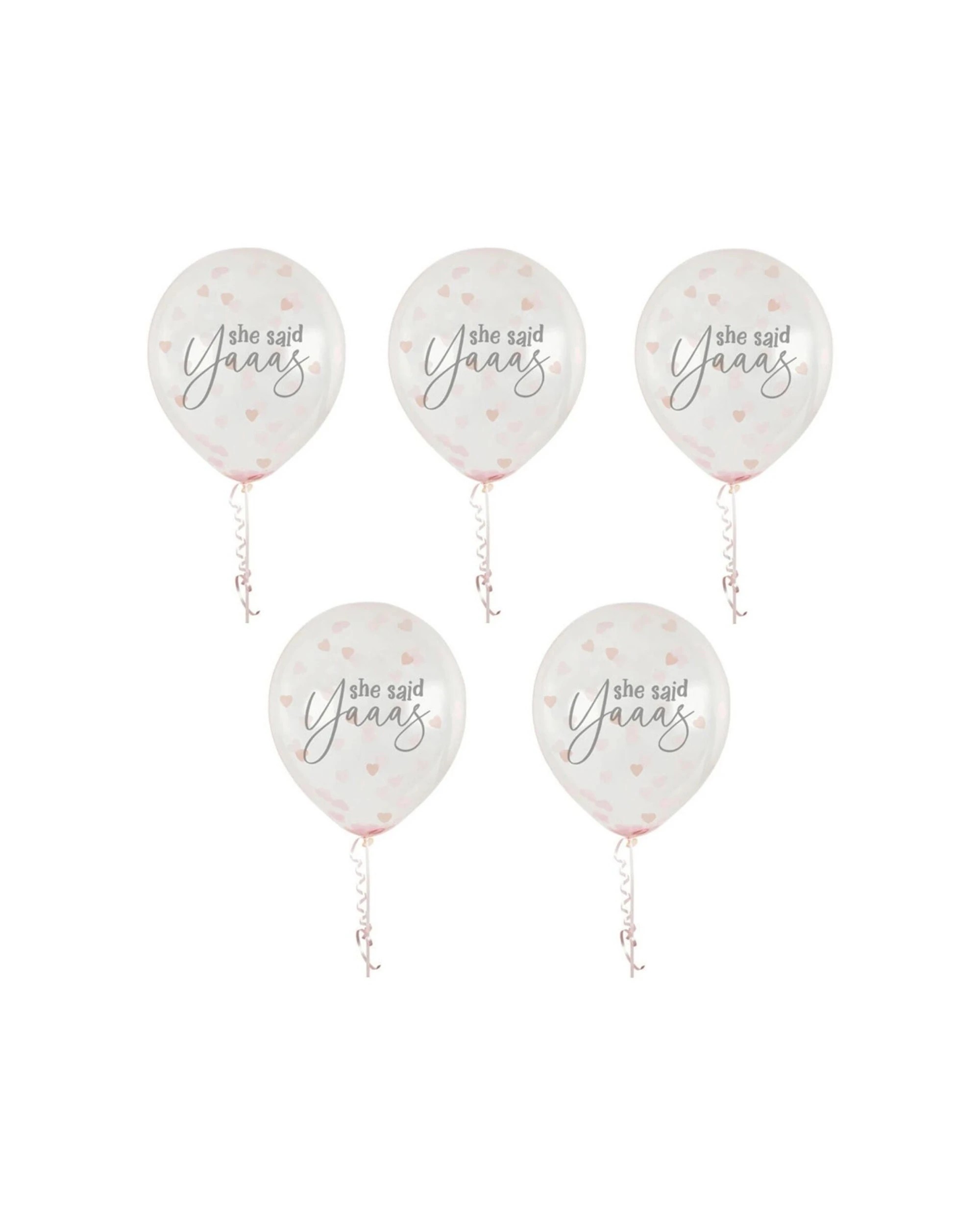 1 Anagram She Said Yaaas Balloon Bundle Bridal Shower Engagement Party Decor Set - Multi, 1 of 2