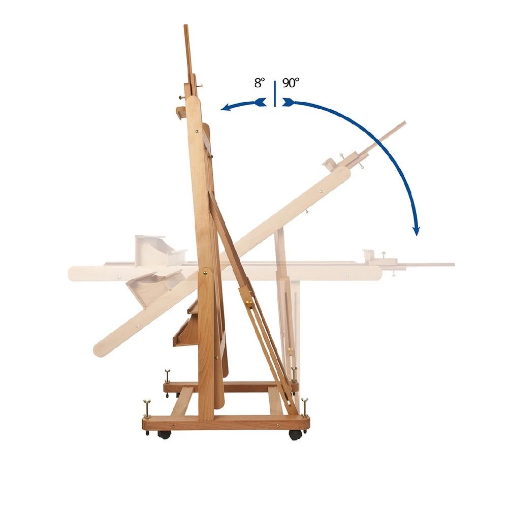 5 MABEF M/18 Convertible Studio Easel Beech Wood, 5 of 8