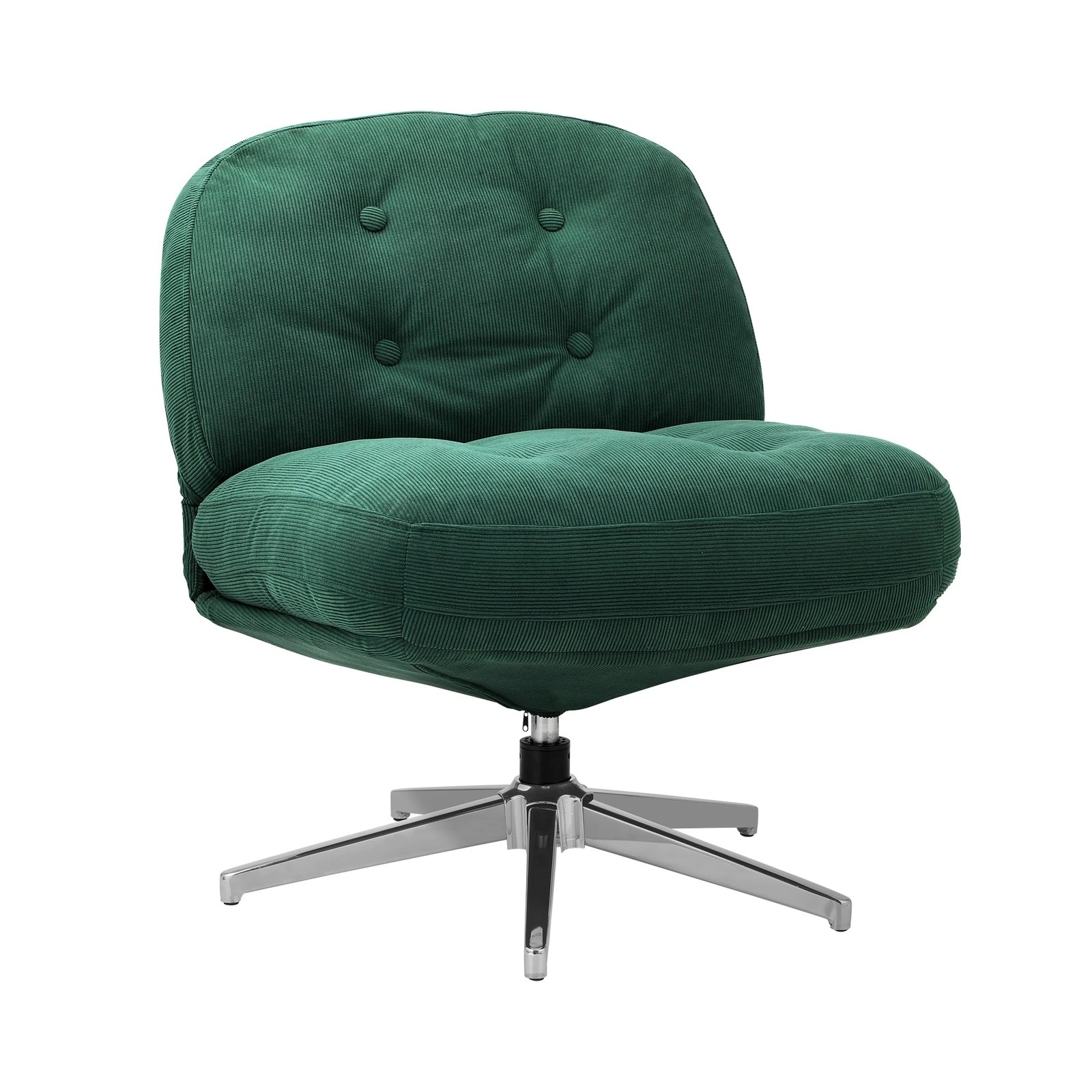 8 Oikiture 2x Armchair Swivel Lounge Chair Padded Accent Chairs Polyester - Green, 8 of 10