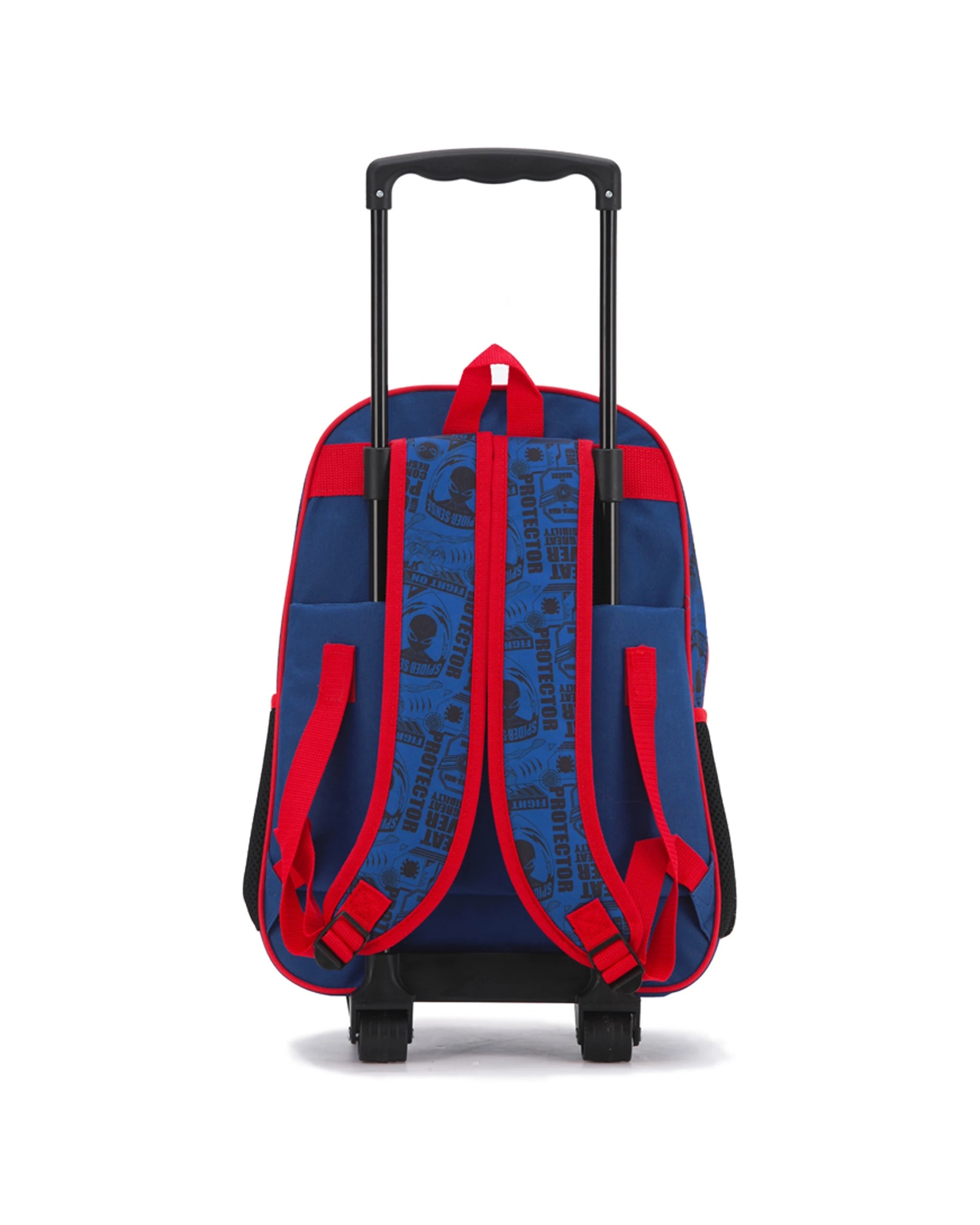 3 Marvel Spiderman 17 Inch Trolley Backpack Kids Children Bag With Wheels - Blue, 3 of 3