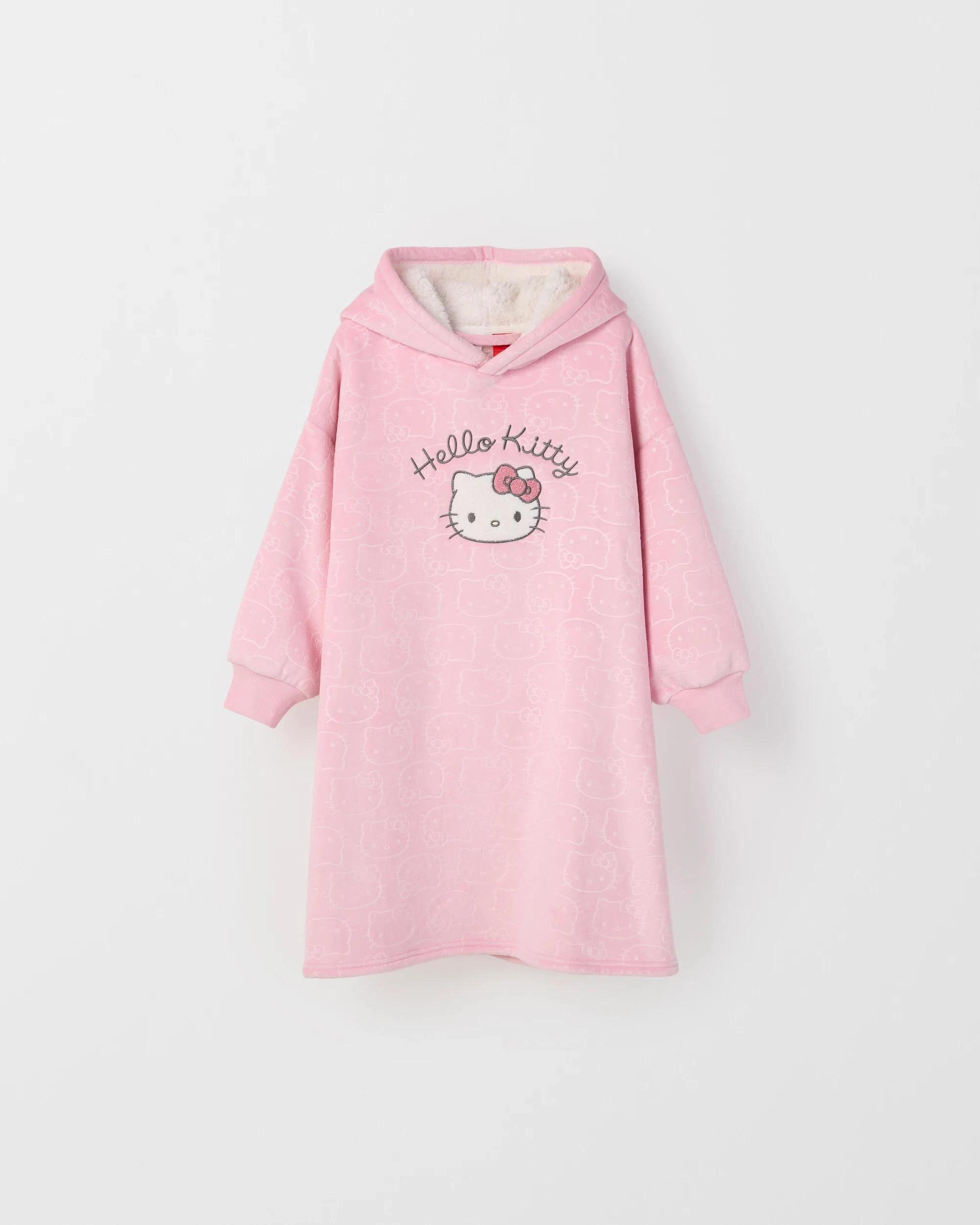 1 Hello Kitty Girls Oversized Sleep Hoodie HELLO KITTY, 1 of 1