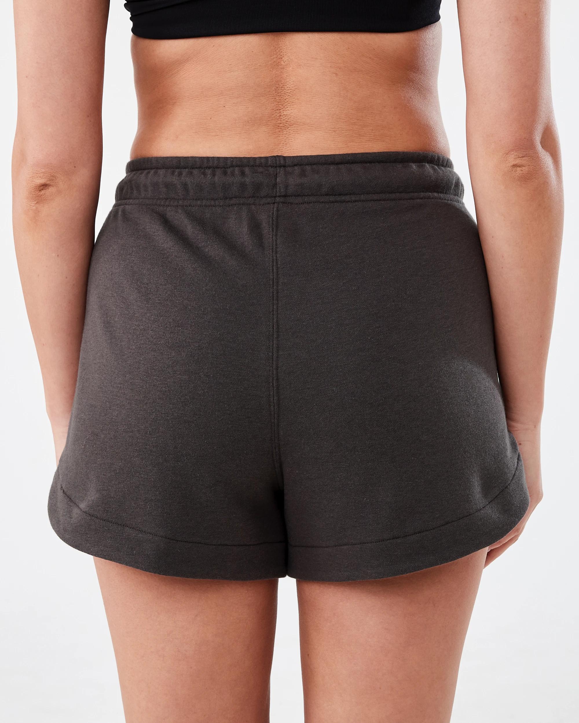 3 Active Womens Terry Sport Shorts Espresso, 3 of 6
