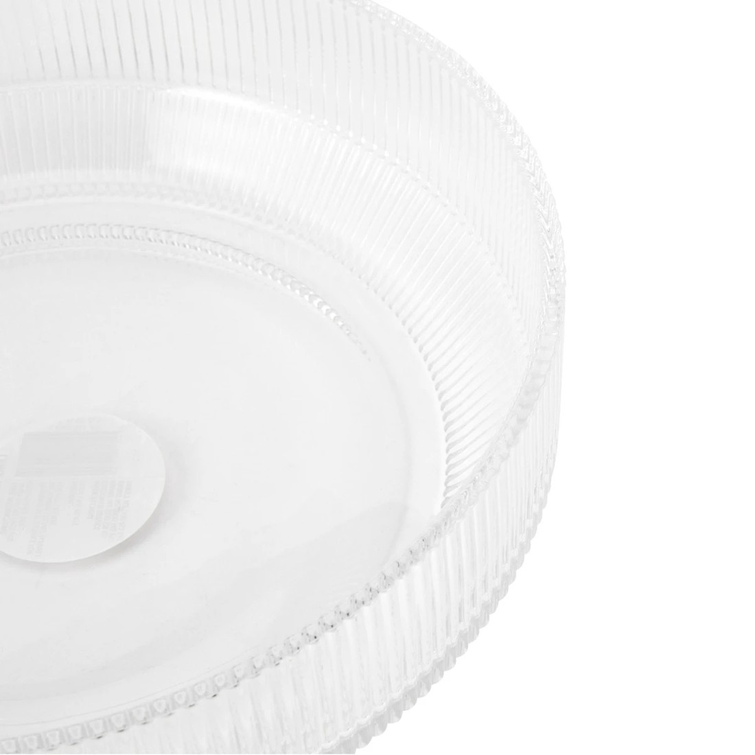 2 Clear Glass Linear Salad Bowl, 2 of 4