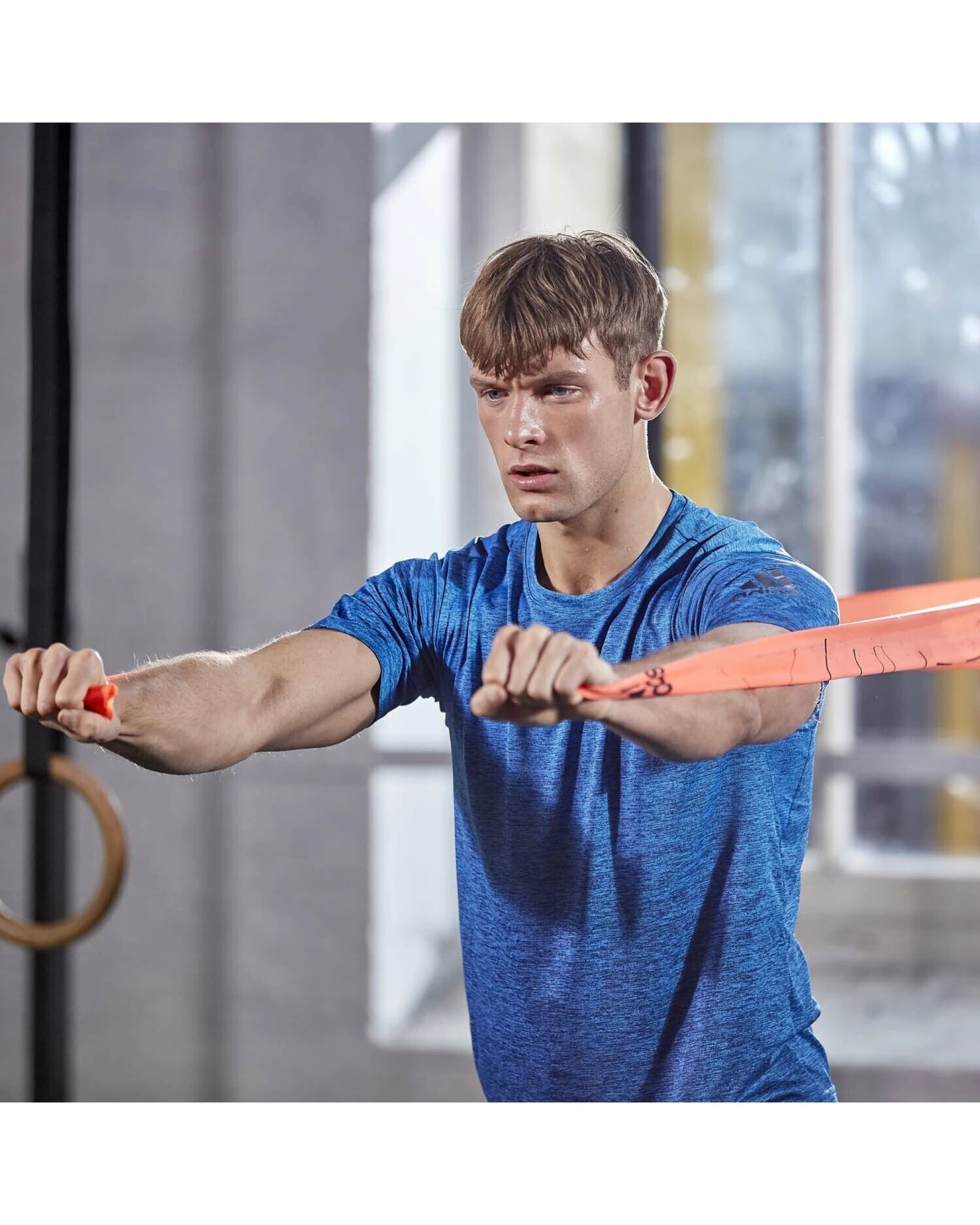 5 Adidas Training Bands Resistance Rally Training Workout Strap - 2x Blue&Orange, 5 of 6