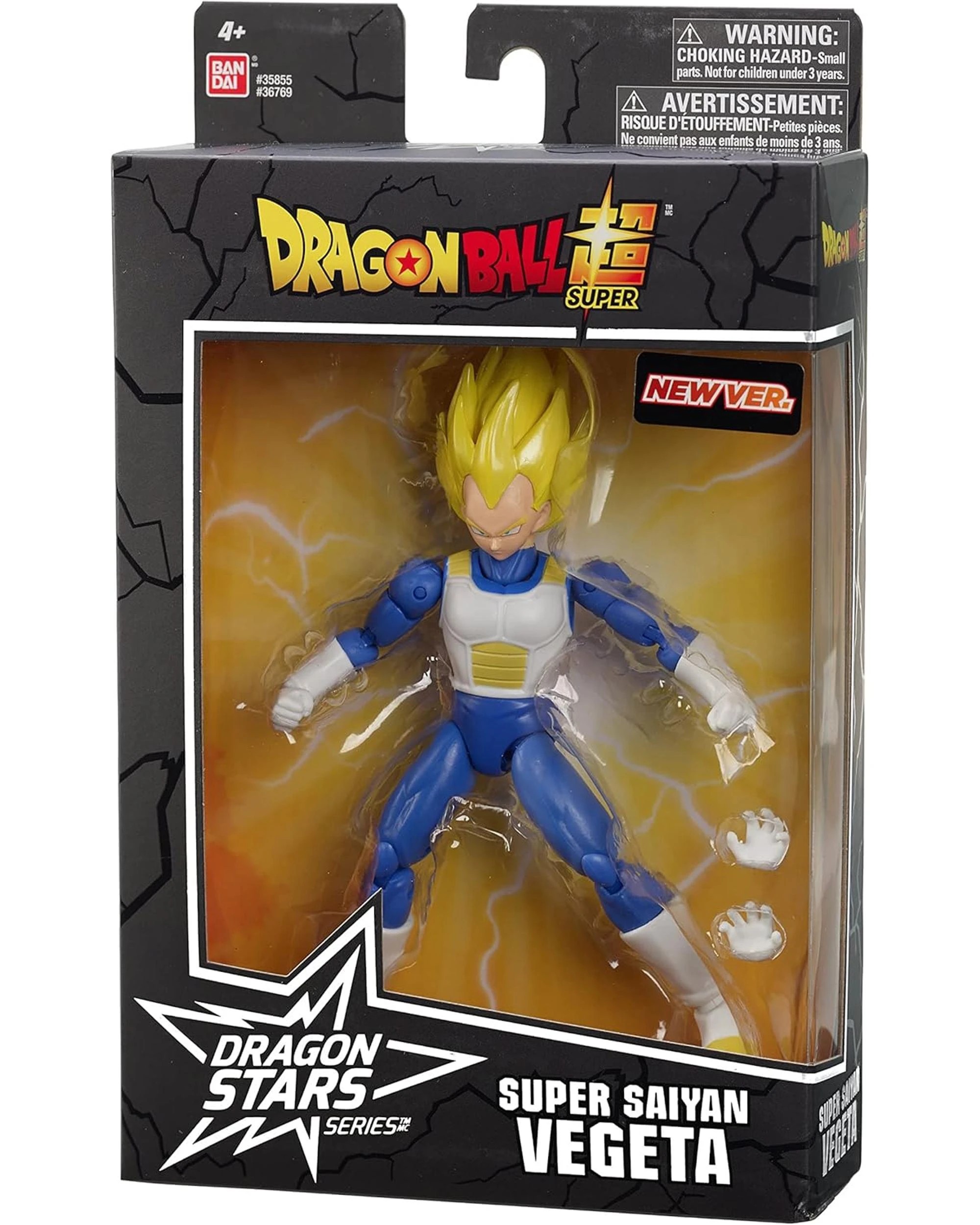 6 Dragon Ball Super Dragon Stars Super Saiyan Vegeta Version 2 Figure, 6 of 7