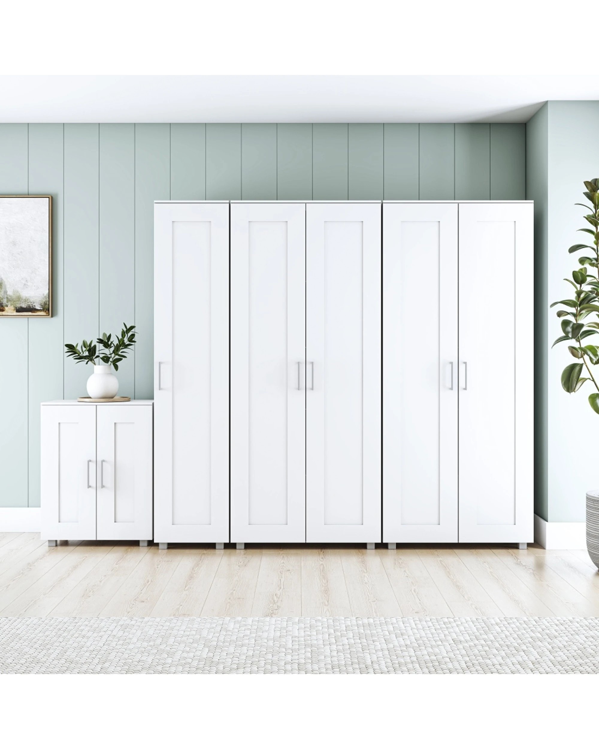 7 Alpine Bay Montreal 2 Door Storage Cabinet Cupboard - White, 7 of 8