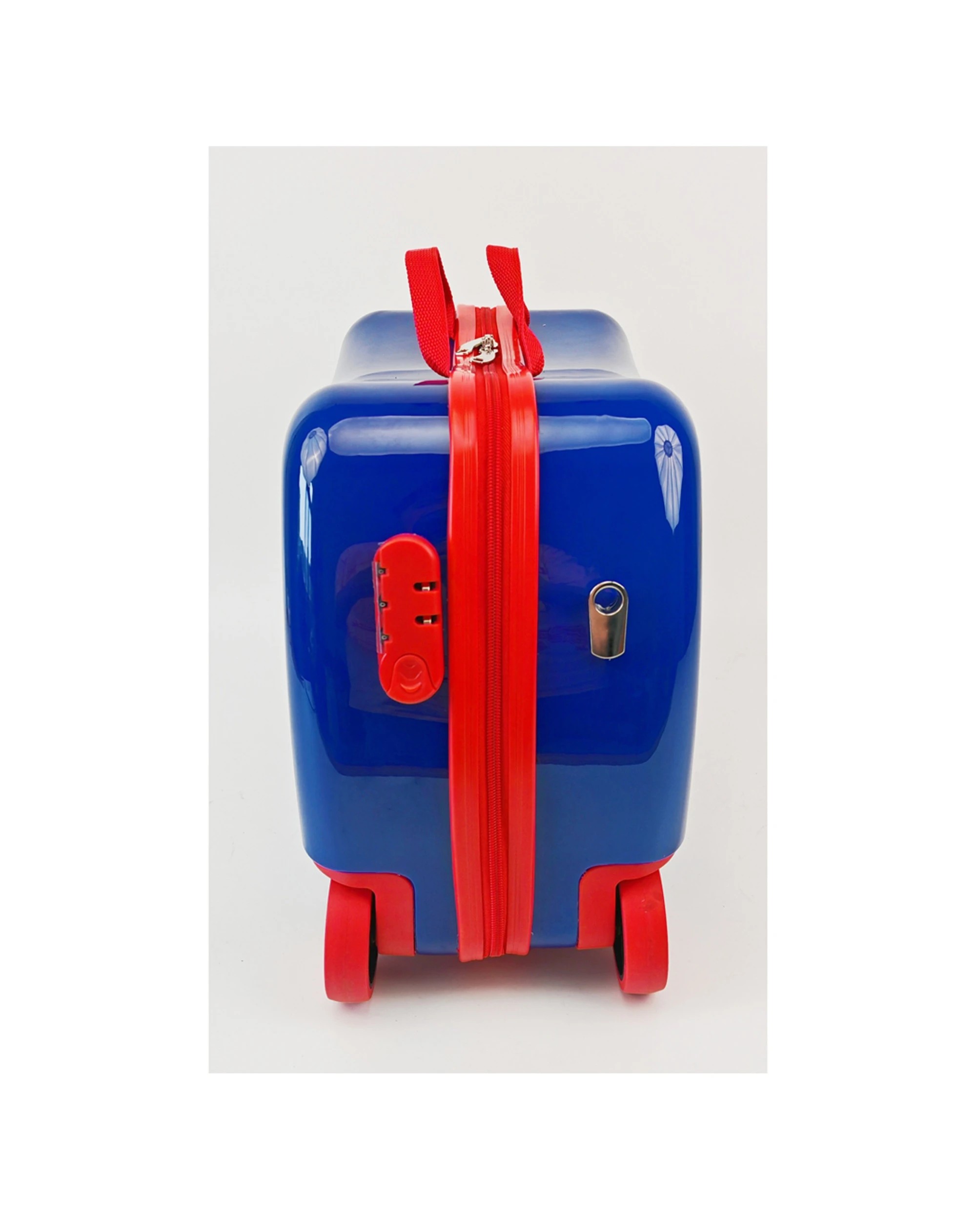 2 Marvel Spiderman Ride-On Trolley Case Kids Onboard Luggage 50 x 30 x 20 cm - Blue, 2 of 4