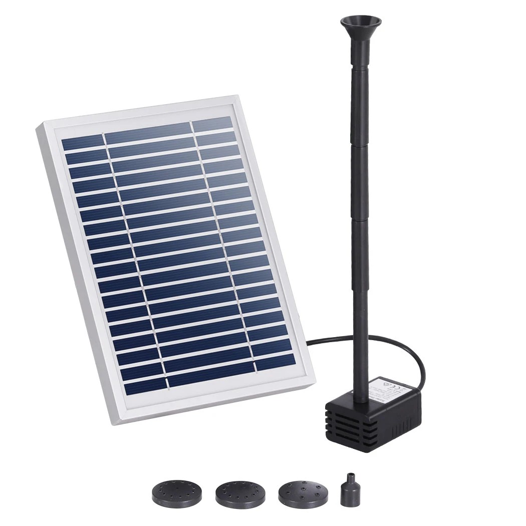 1 Gardeon Solar Pond Pump Submersible Water Fountain Kit 4.4FT - Black, 1 of 6