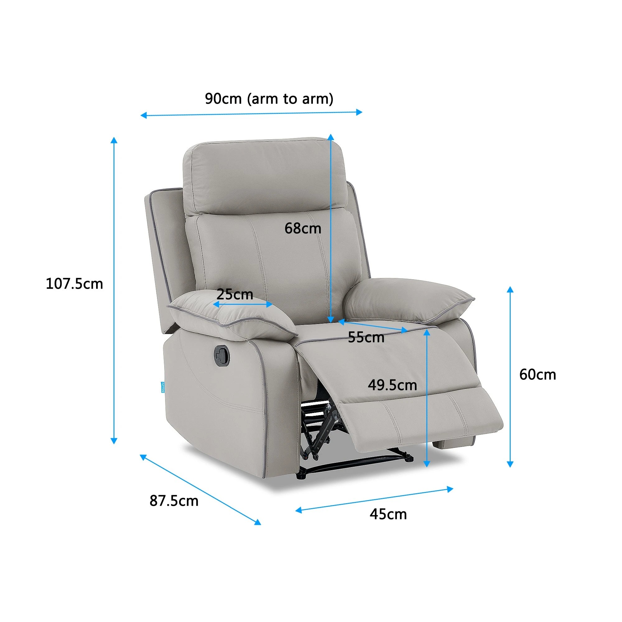 3 Foret 6-seater Sofa Lounge Convertible Couch Furniture Ottoman Recliner Chaise, 3 of 7