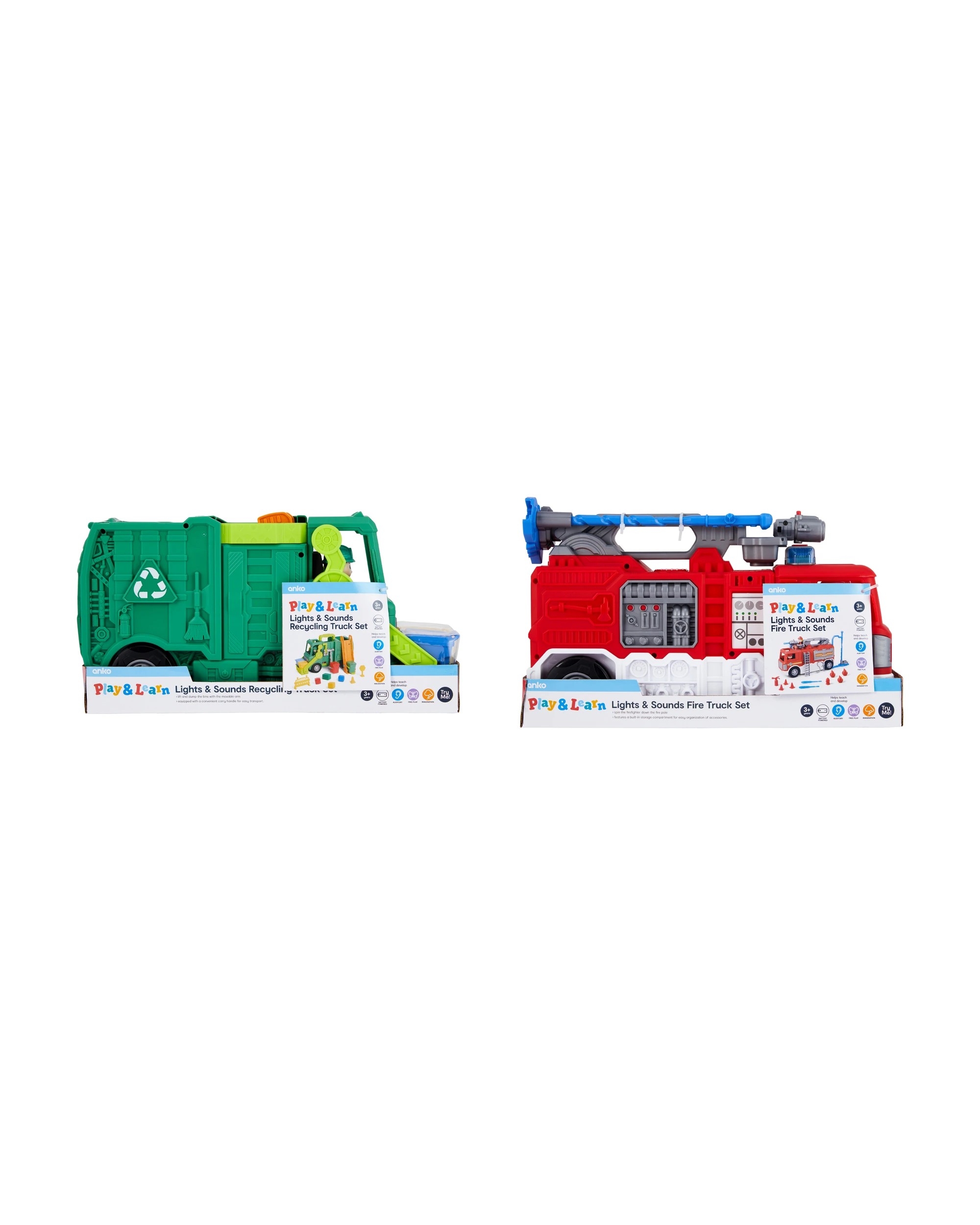 8 Lights and Sounds Junior Vehicle Set - Assorted, 8 of 8