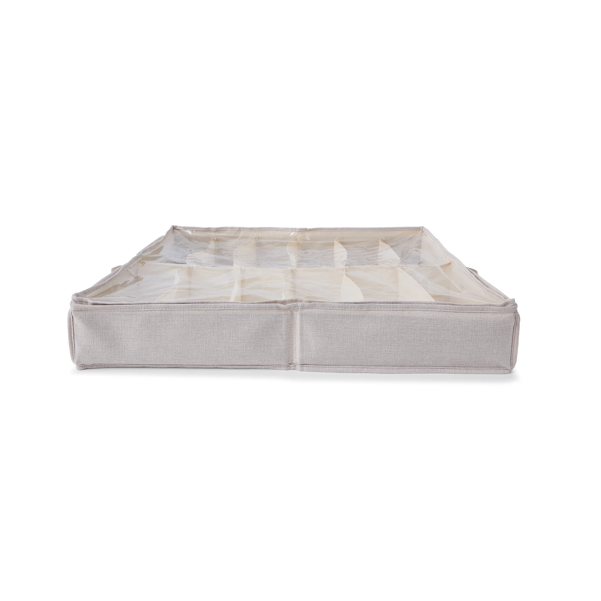5 Linen Look Underbed Shoe Storage, 5 of 7