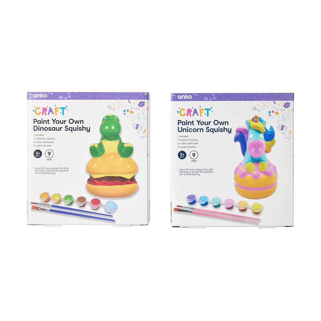 10 9 Piece Paint Your Own Squishy Kit - Assorted, 10 of 10