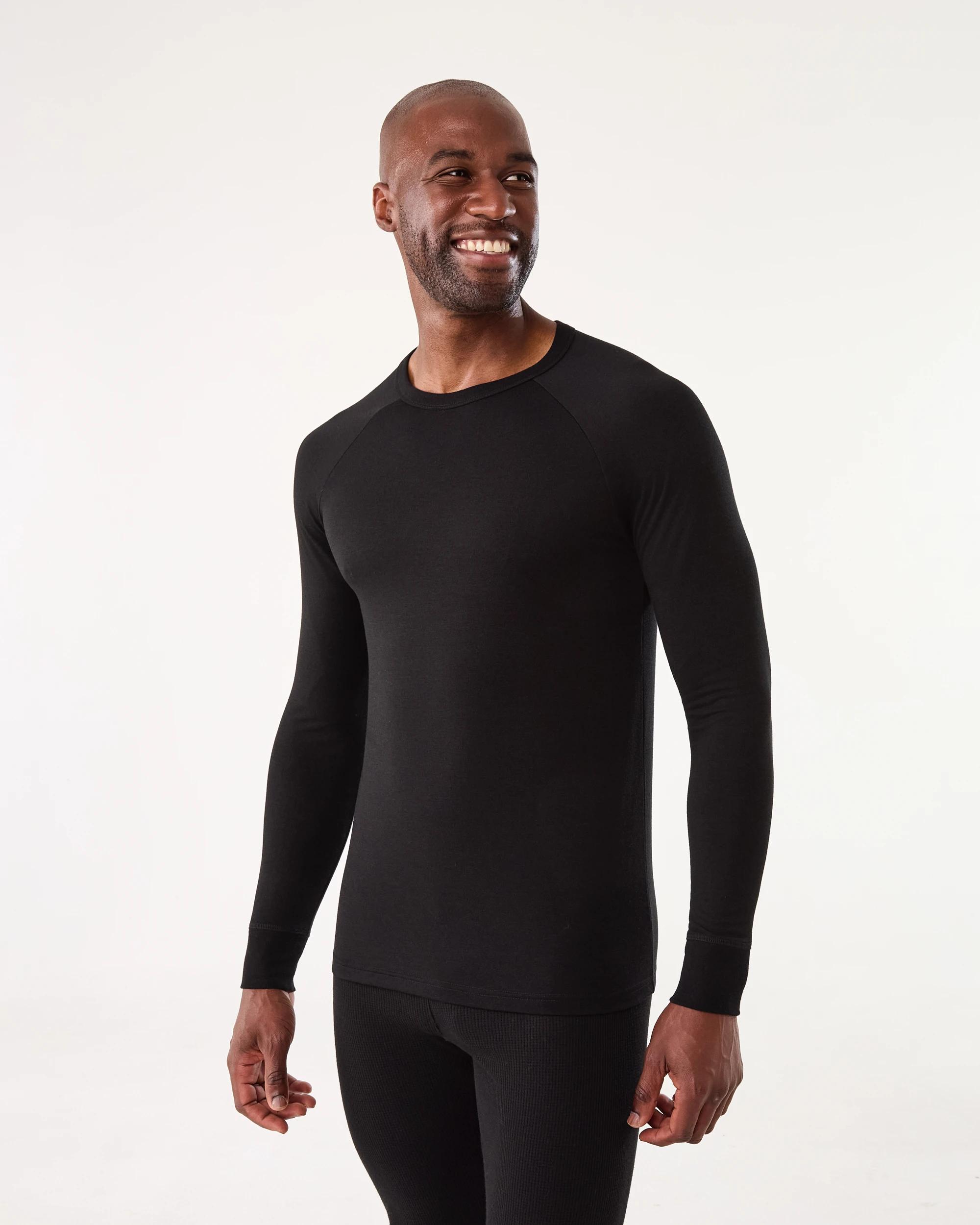 2 Long Sleeve Thermal Top Black, 2 of 4