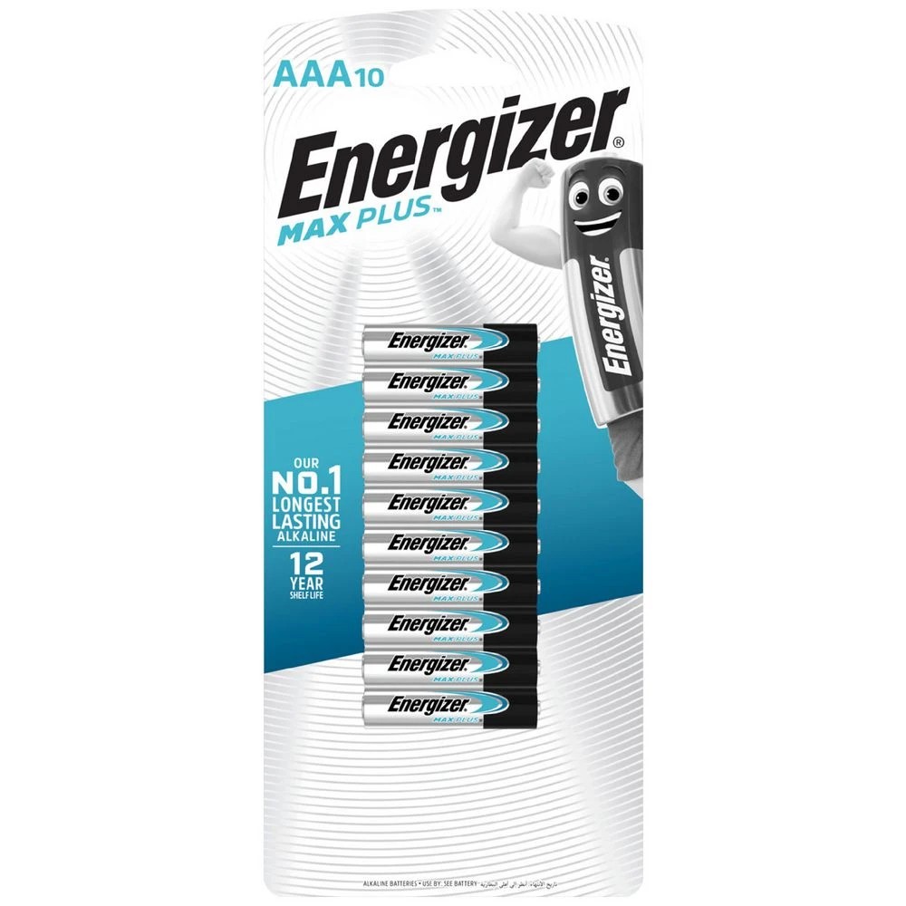 1 Energizer MAX Plus AAA Alkaline Batteries 10 Pack, 1 of 1