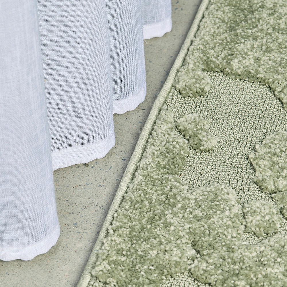 3 Common Ground Rugs Sanctuary Nyla 400x300cm - Extra Extra Large Power Loomed Floor Rug - Green, 3 of 7