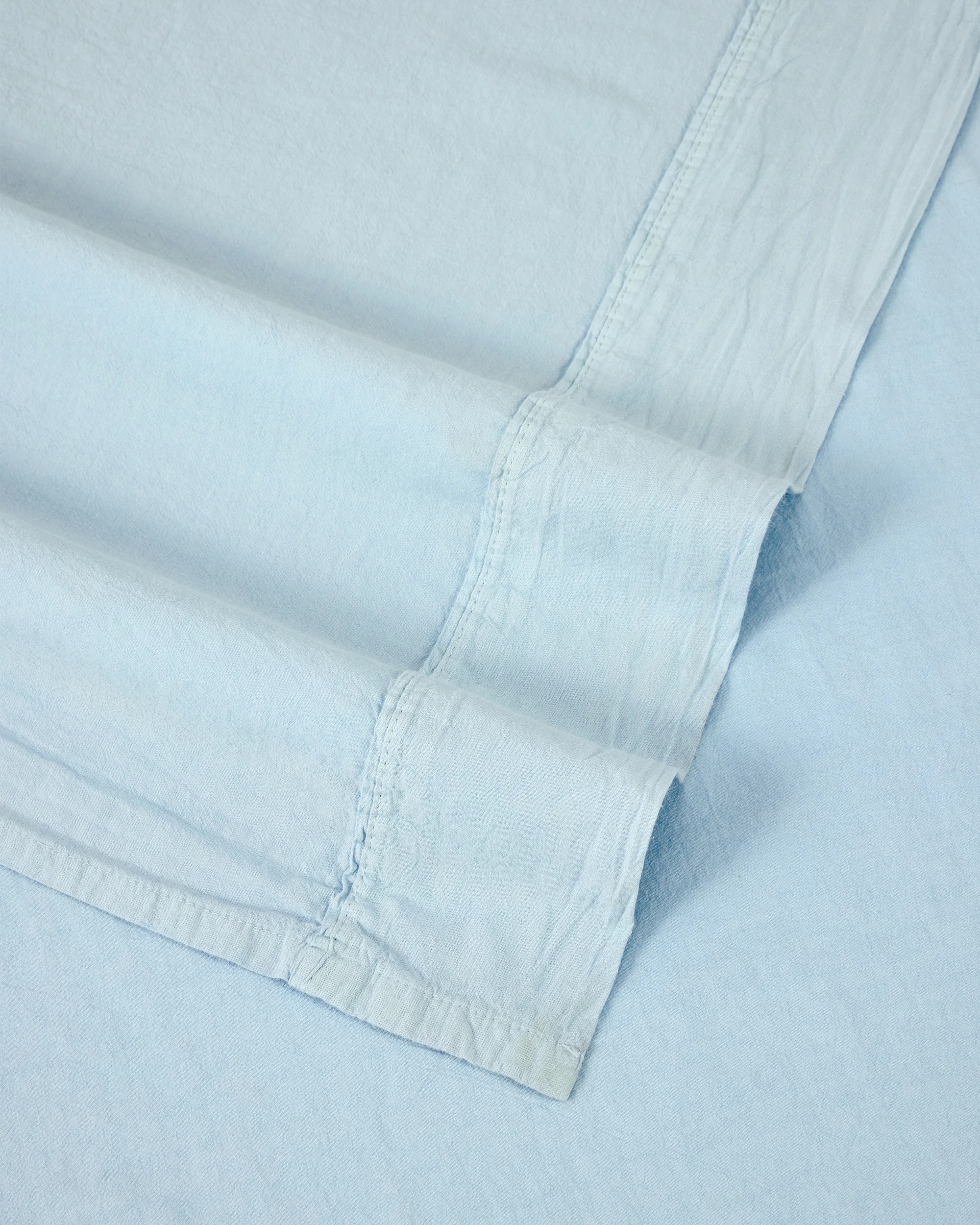 4 Stonewashed Cotton Sheet Set - Queen Bed, Blue, 4 of 4