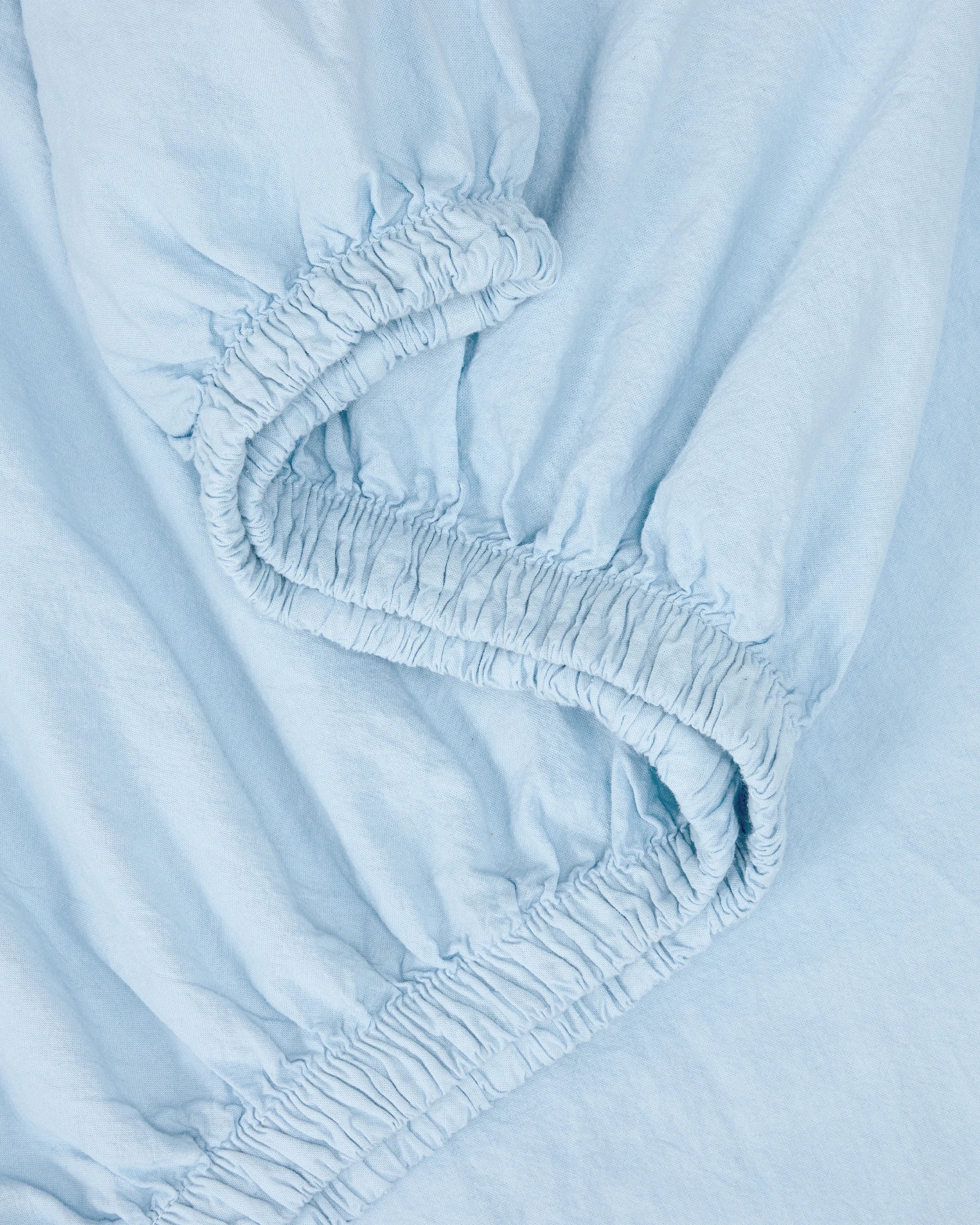 3 Stonewashed Cotton Sheet Set - Queen Bed, Blue, 3 of 5