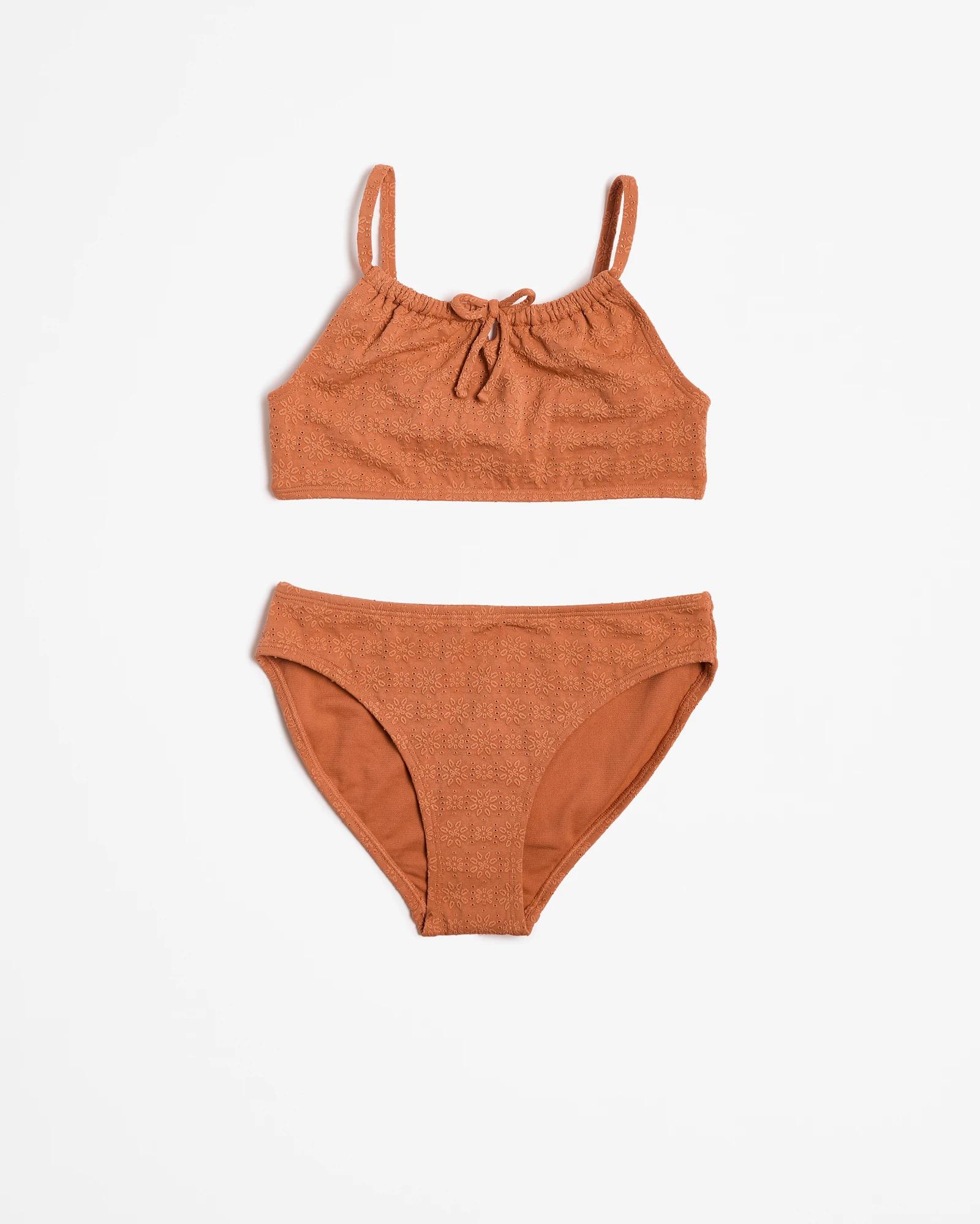 1 Target Broderie Bikini 2 Piece Swim Set ORANGE, 1 of 3