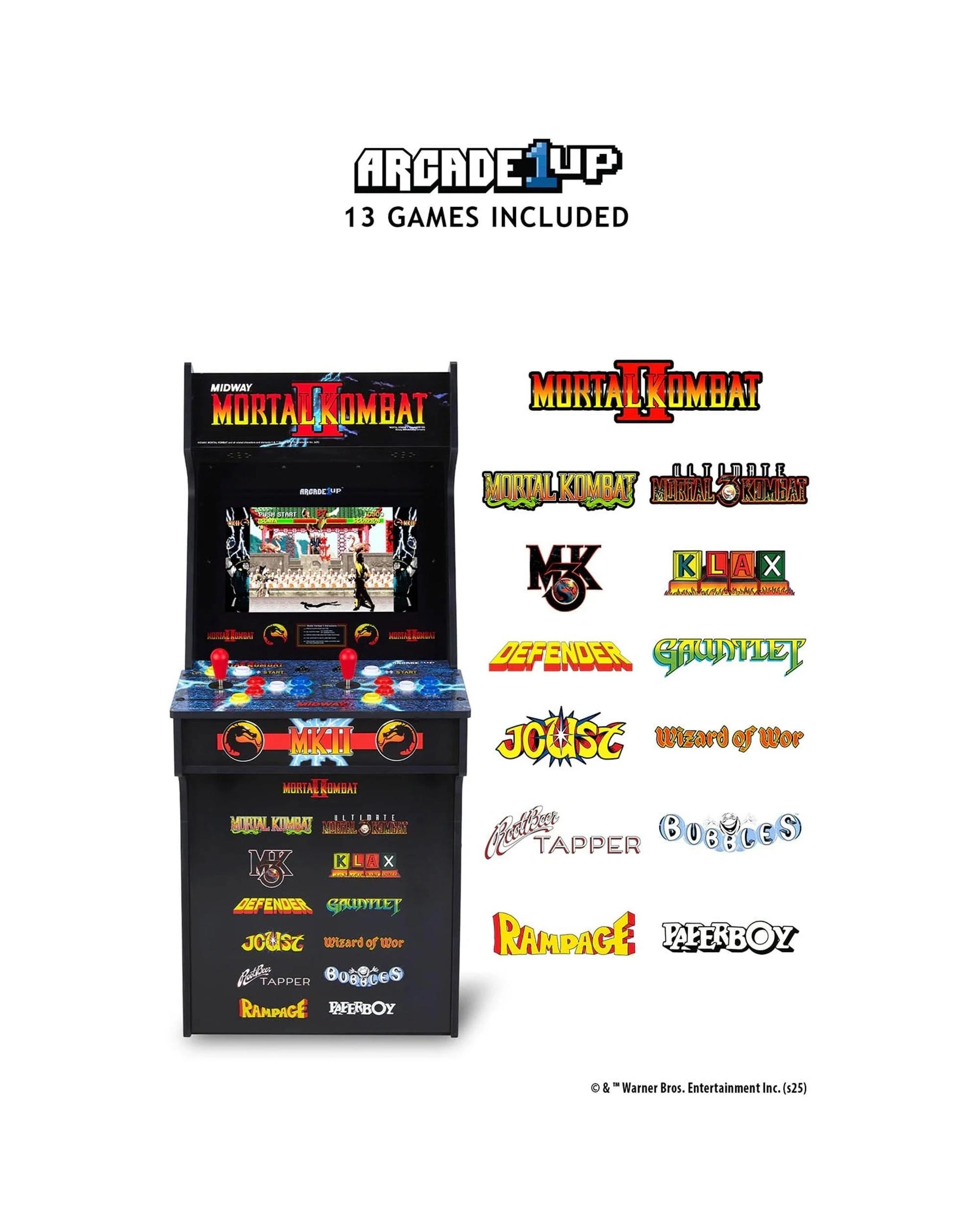 8 Arcade1Up Mortal Kombat II Classic SE Arcade Game, 8 of 10