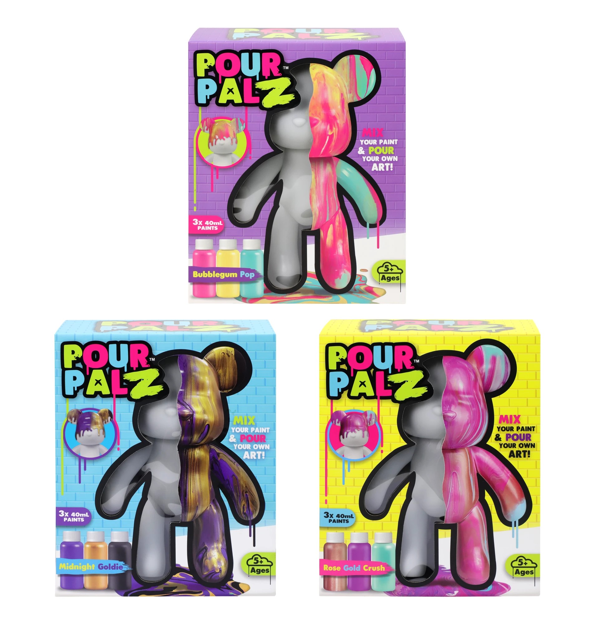 1 Pour PalZ Large Paint Bear - Assorted - Multi, 1 of 10