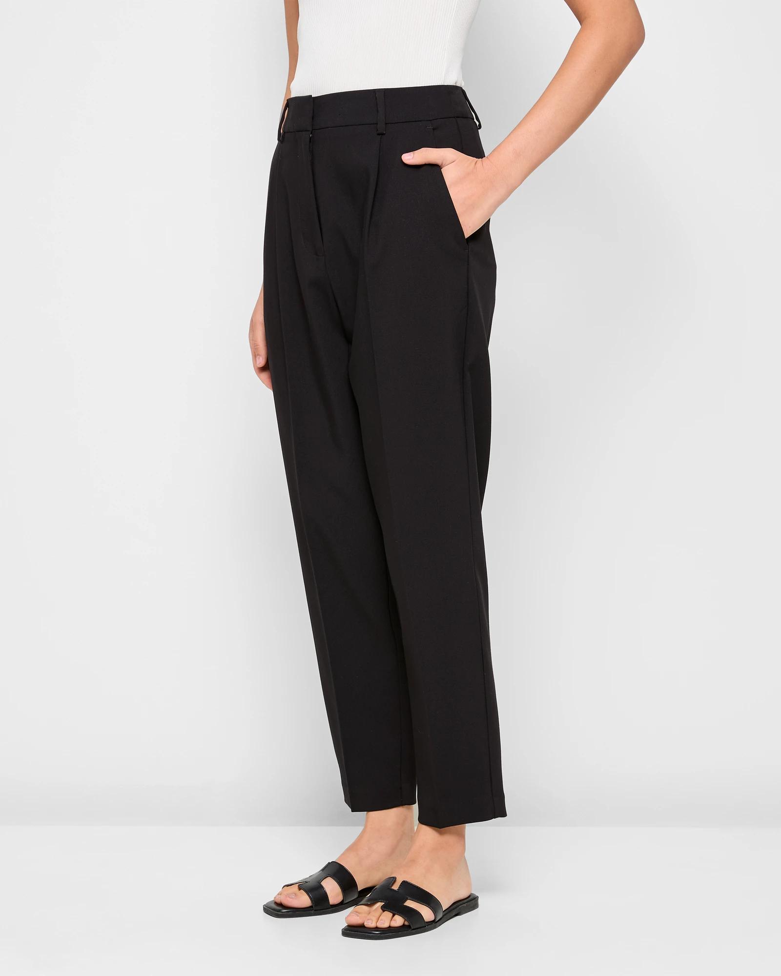 4 Classic Tapered Ankle Length Pants - Preview BLACK, 4 of 5