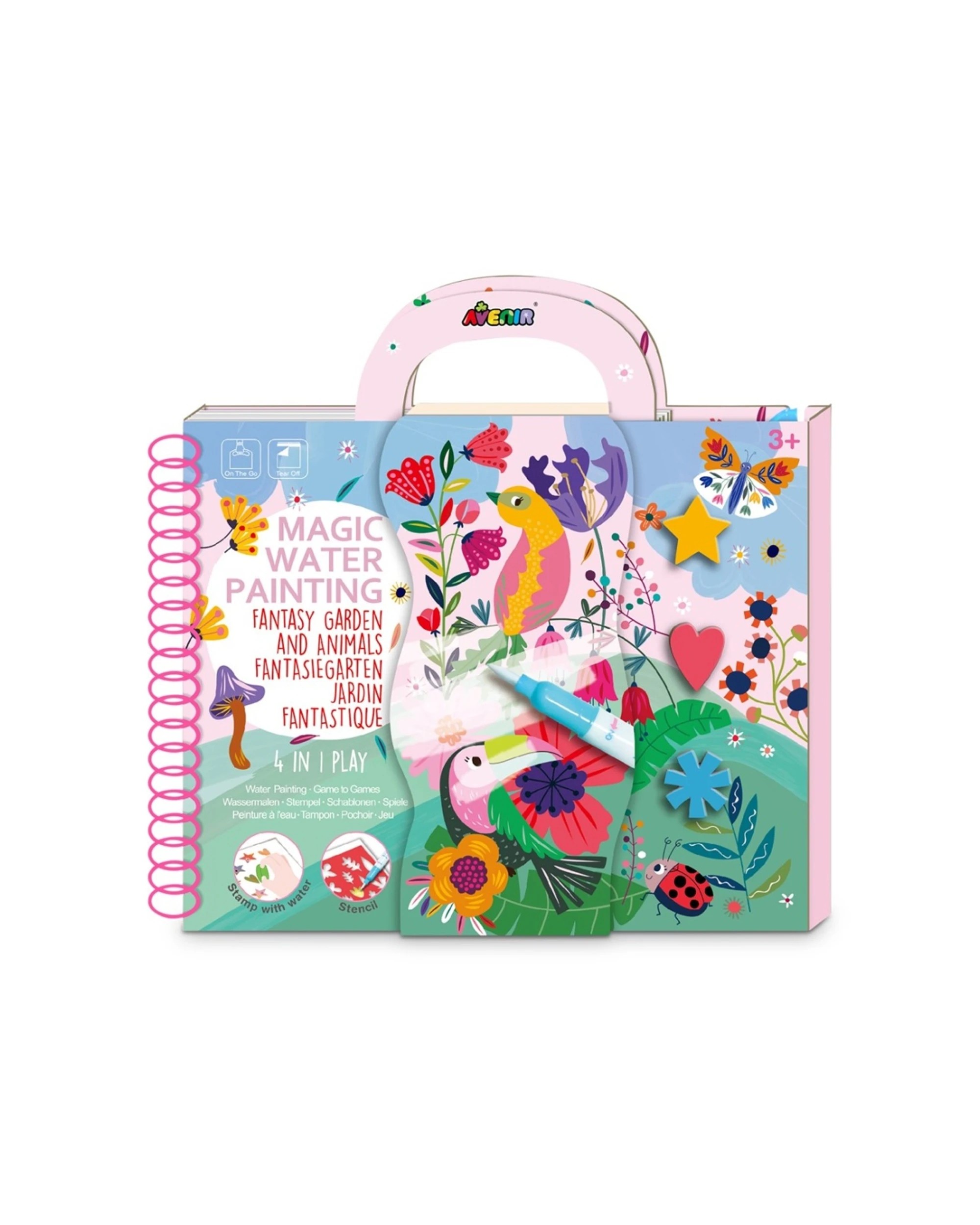 1 Avenir Magic Water Painting Fantasy Garden Art Draw Paint Kids Activity, 1 of 3