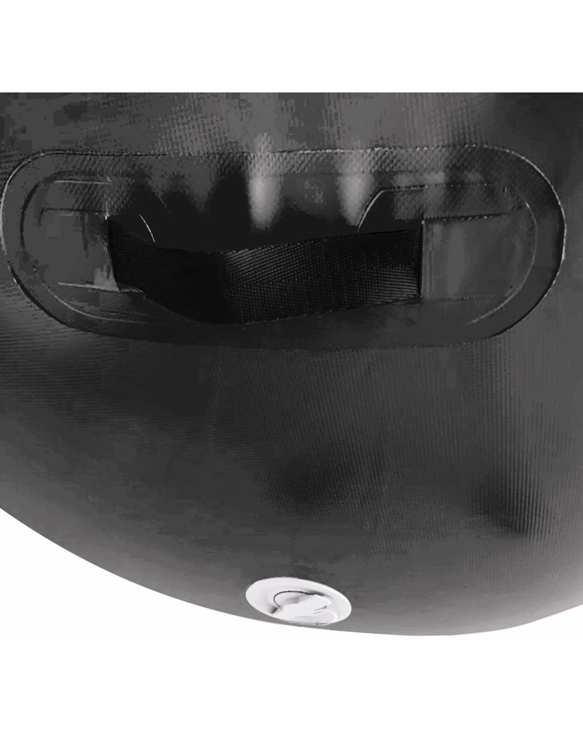 4 Powertrain 120cm x 75cm Inflatable Air Barrel Exercise Roller Gymnastics Training Aid - Black, 4 of 5