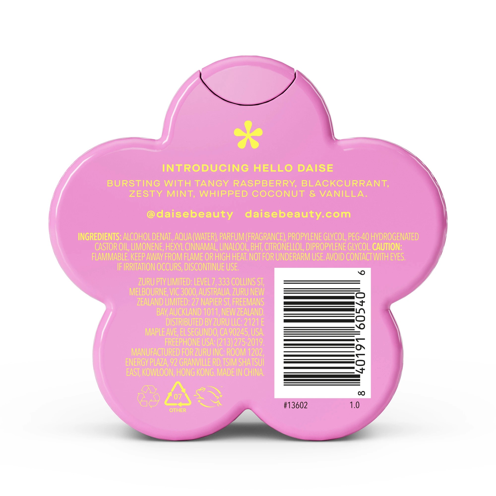 2 Daise Hello Fragrance Body Mist 100ml - Raspberry & Mint, 2 of 10