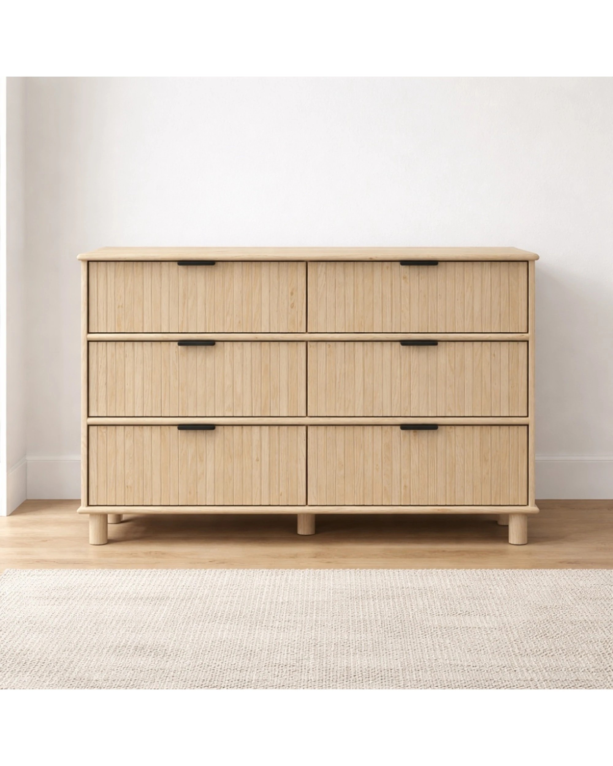 3 Alpine Bay Sorrento 6 drawer chest - Natural, 3 of 9