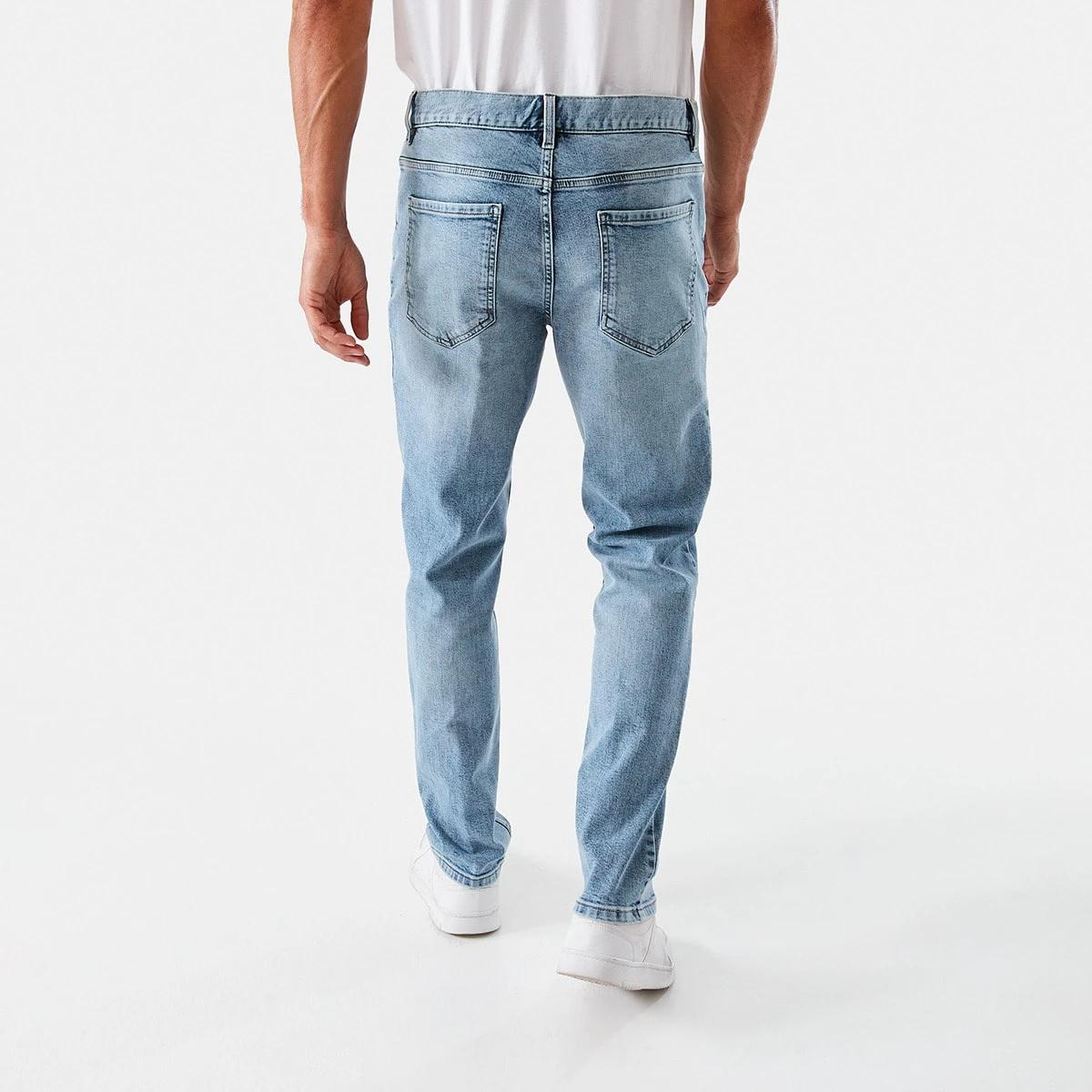 3 Slim Fit Stretch Jeans LIGHT WASH, 3 of 5