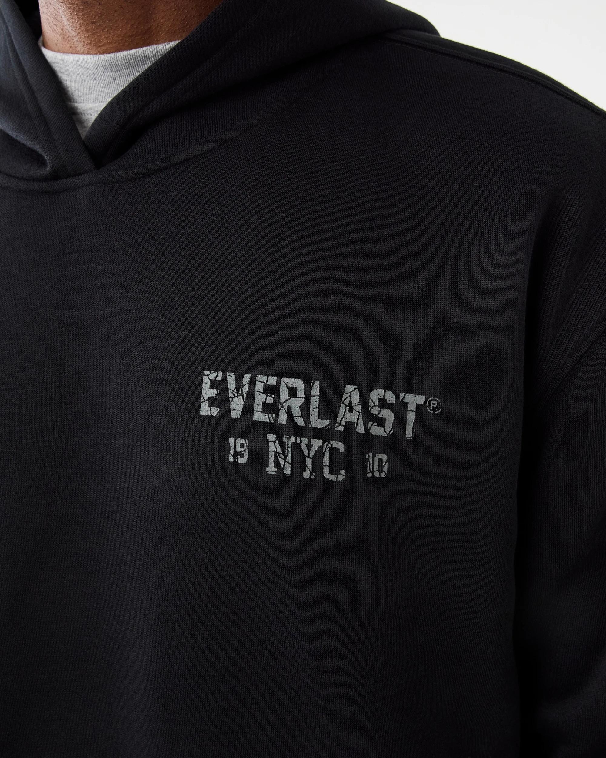 5 Everlast Mens Oversized Trend Hoodie Black, 5 of 8
