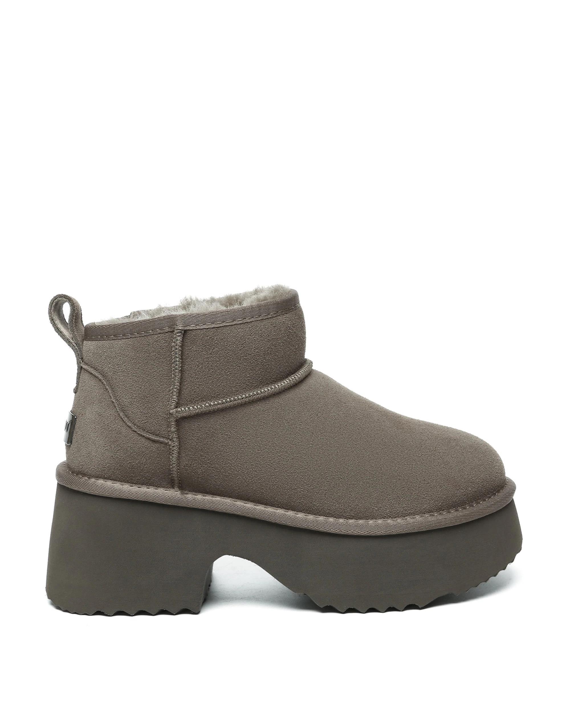 1 Everau Womens Ariel Platform Boots WALNUT, 1 of 5