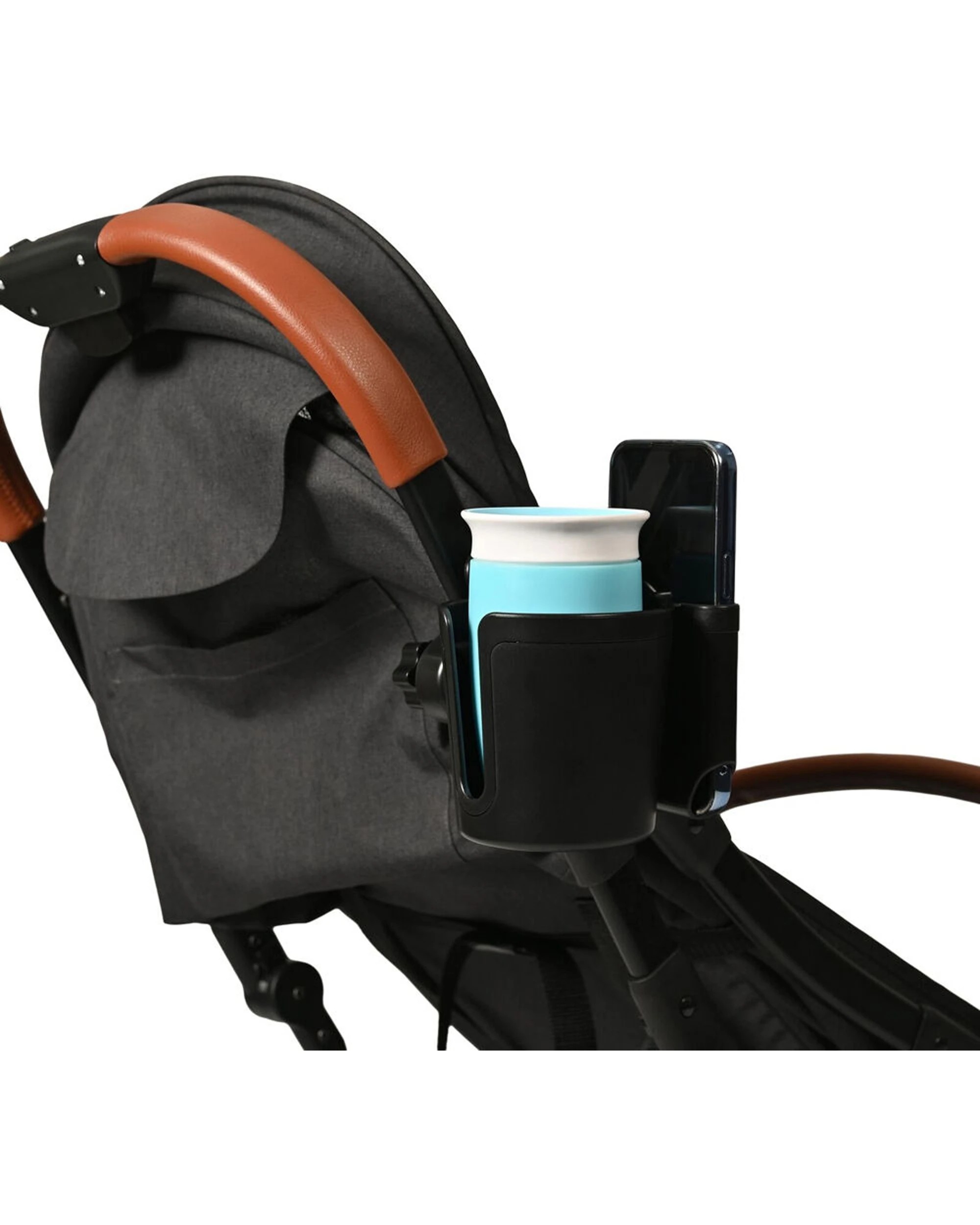 6 Childcare Lightweight Pram And Stroller Cup And Mobile Holder No Tools - Black, 6 of 7