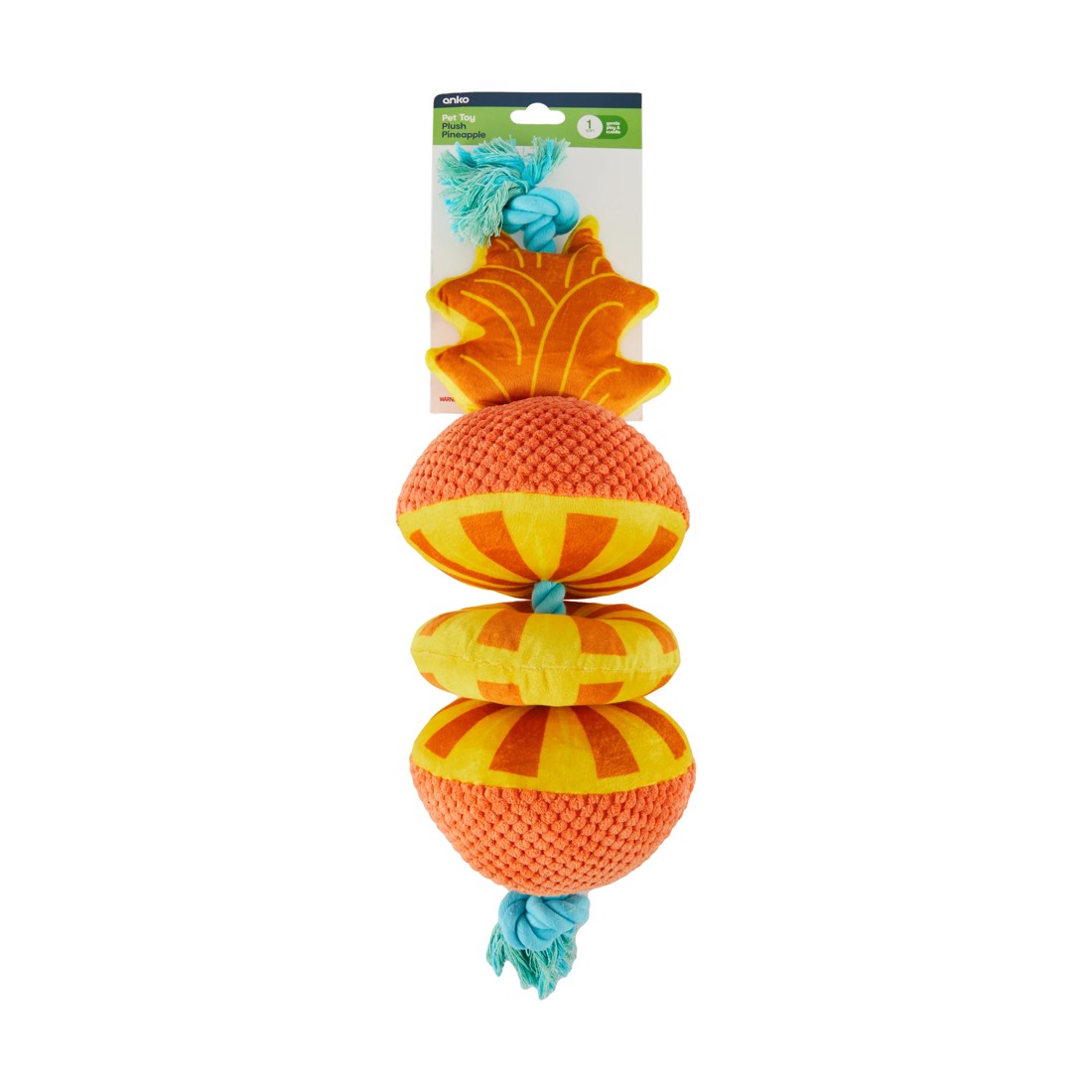 6 Pet Toy Plush Cooling Pineapple, 6 of 6