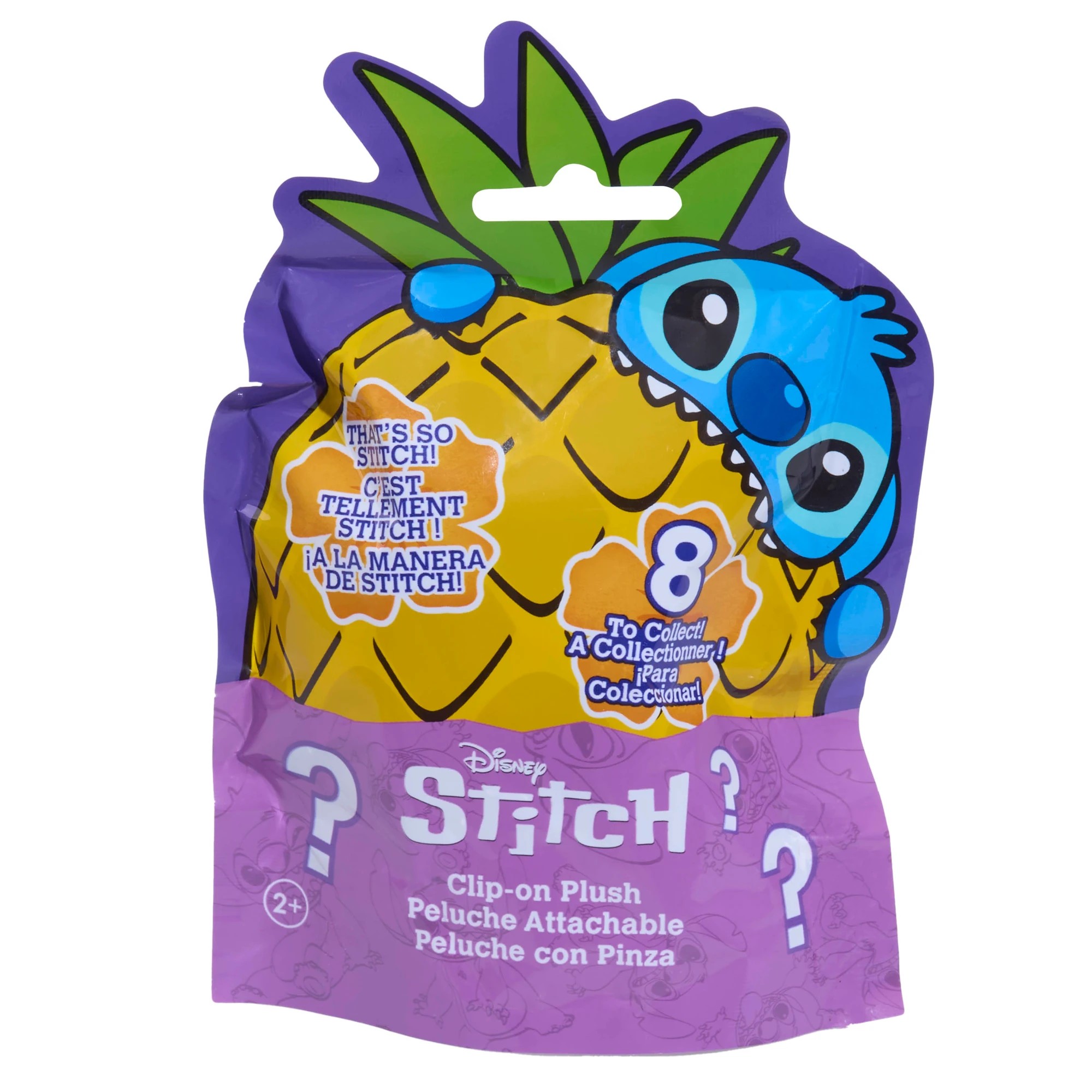 6 Disney Stitch Clip - On Blind Bag Plush – Assorted* - Blue, 6 of 7