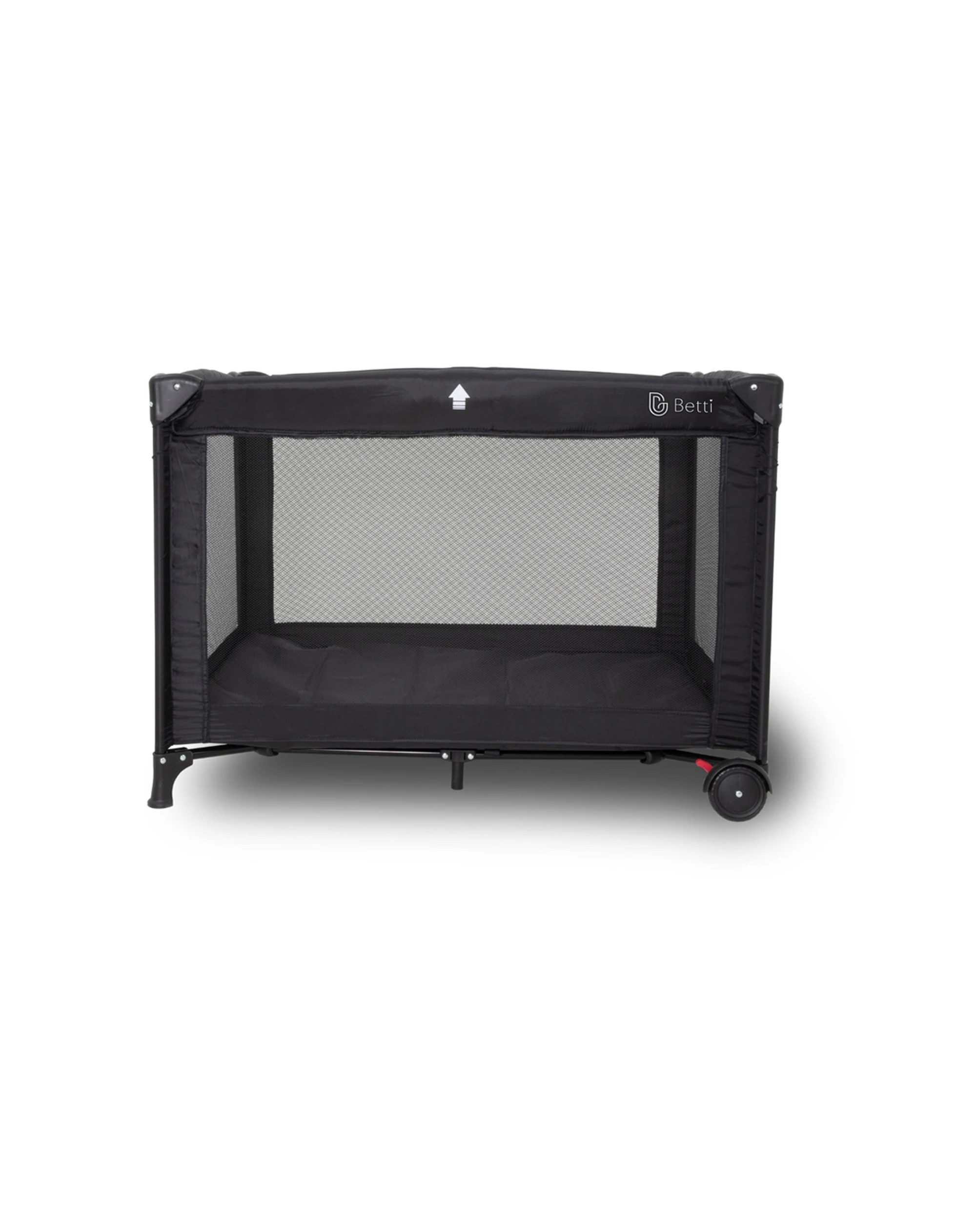 1 Betti Nai Nai Portable Folding Travel Cot Black Lightweight Infant Crib
 - Black, 1 of 3