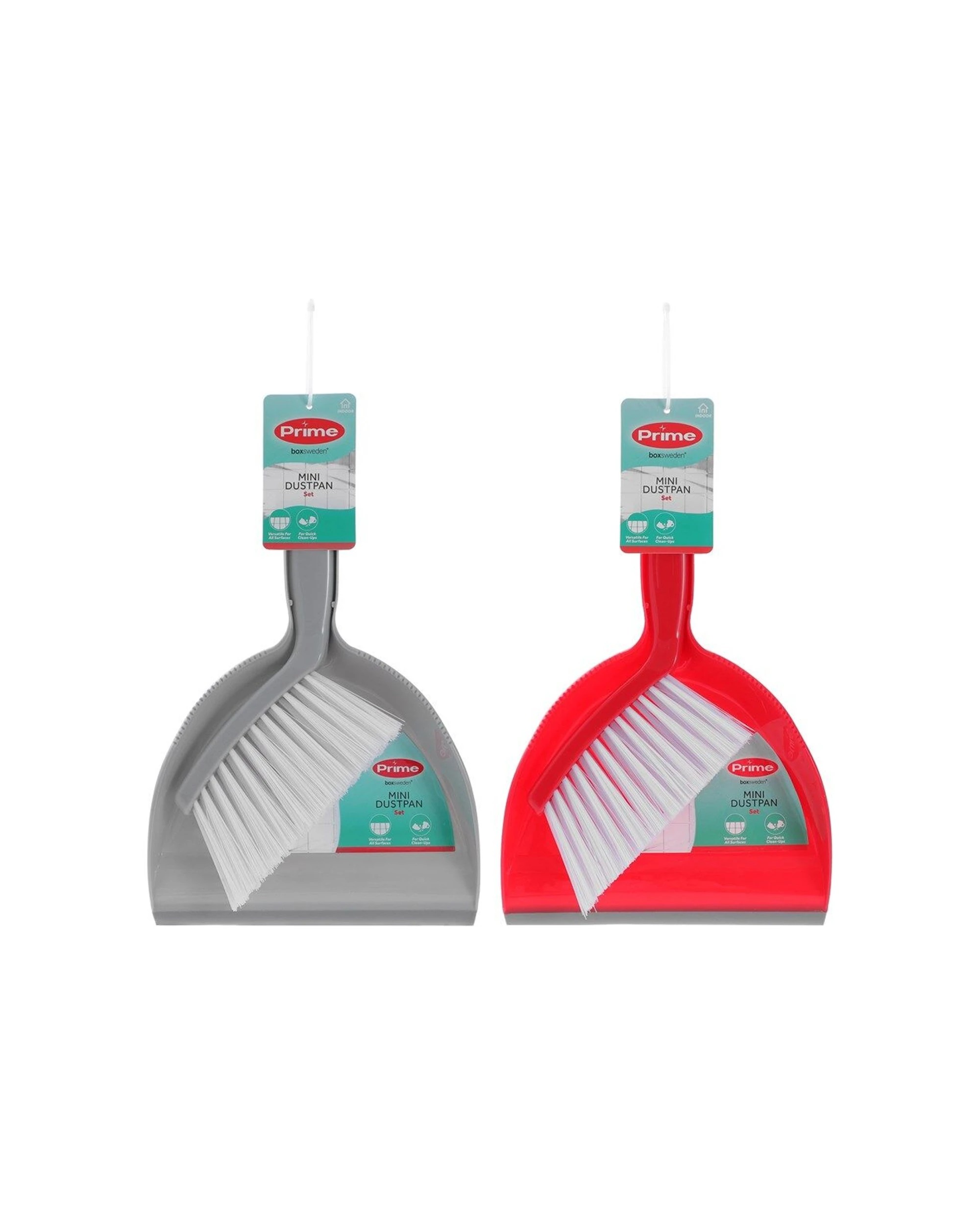 3 Boxsweden 4PK Prime Compact Indoor Dustpan And Snap-in-Brush Set Mini - Multi, 3 of 7