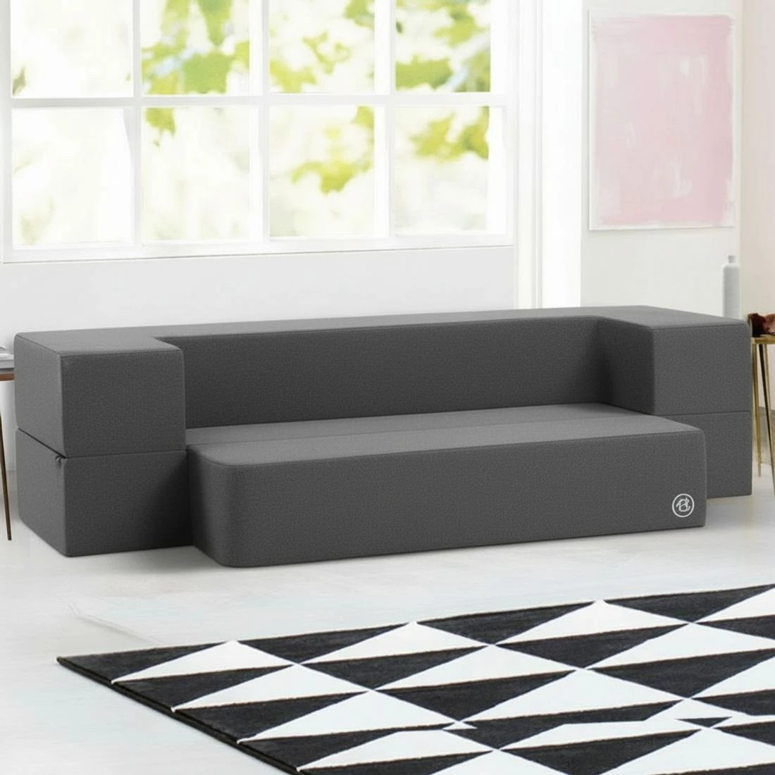 9 Giselle Bedding Foldable Mattress Folding Foam Sofa Bed Chair - Single Bed - Grey, 9 of 9