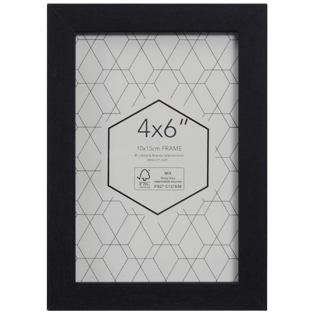 1 Promenade 6x4" Frame Black, 1 of 5