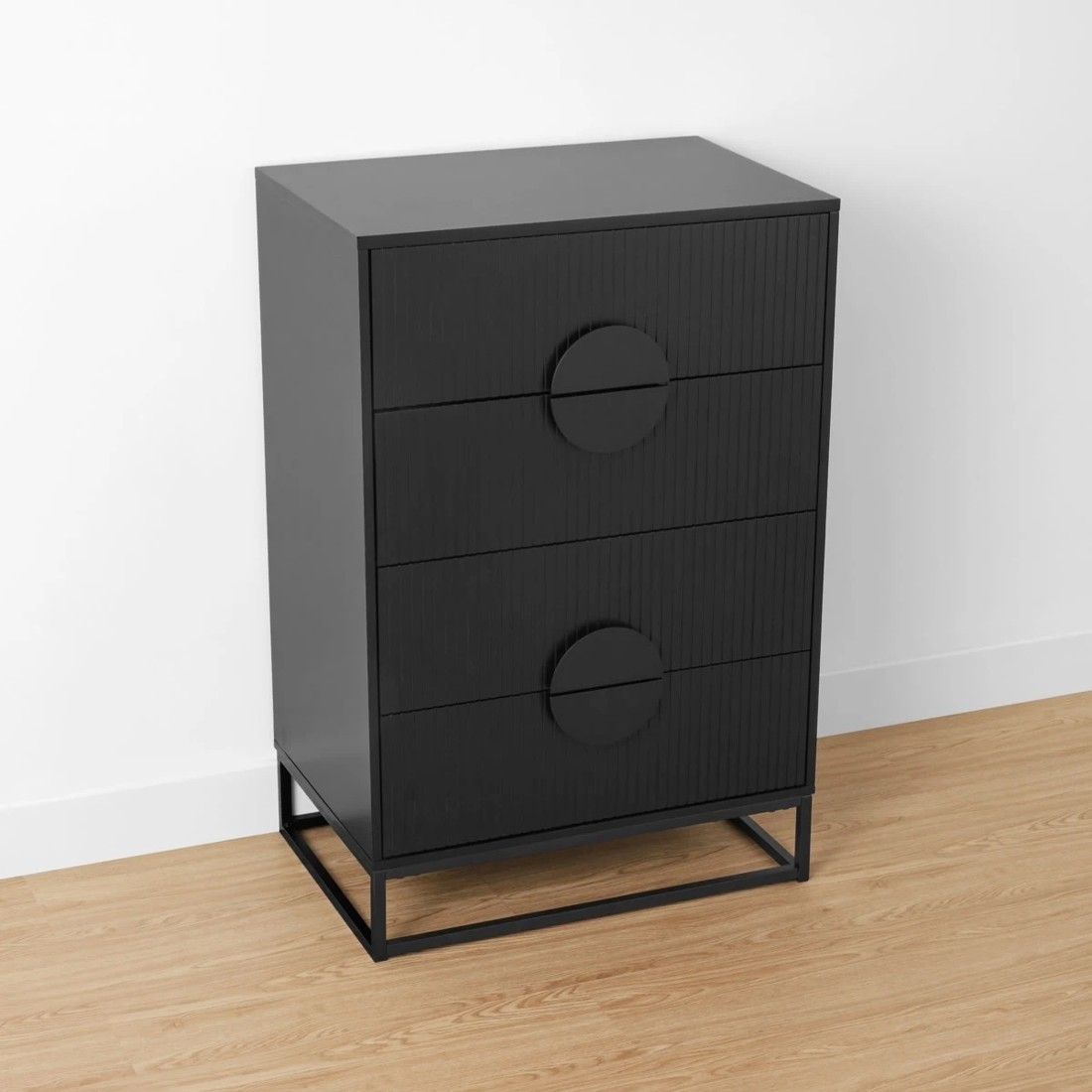 4 Stevie 4 Drawer Chest - Black, 4 of 9