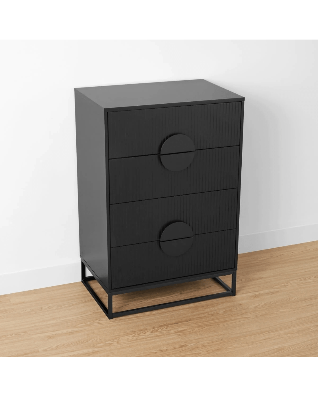 4 Stevie 4 Drawer Chest - Black, 4 of 9