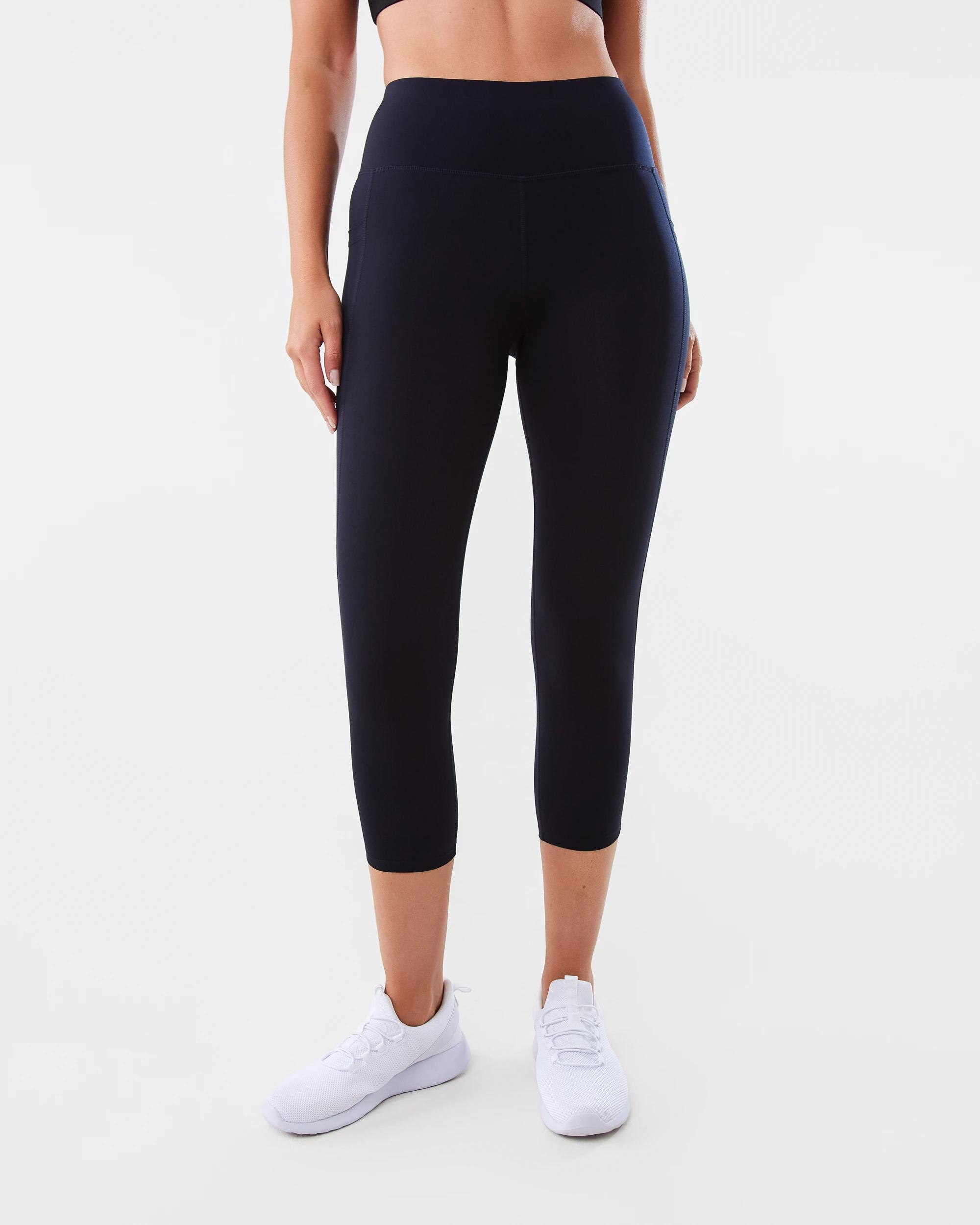 1 Active Womens Crop Training Leggings SKY CAPTAIN, 1 of 6