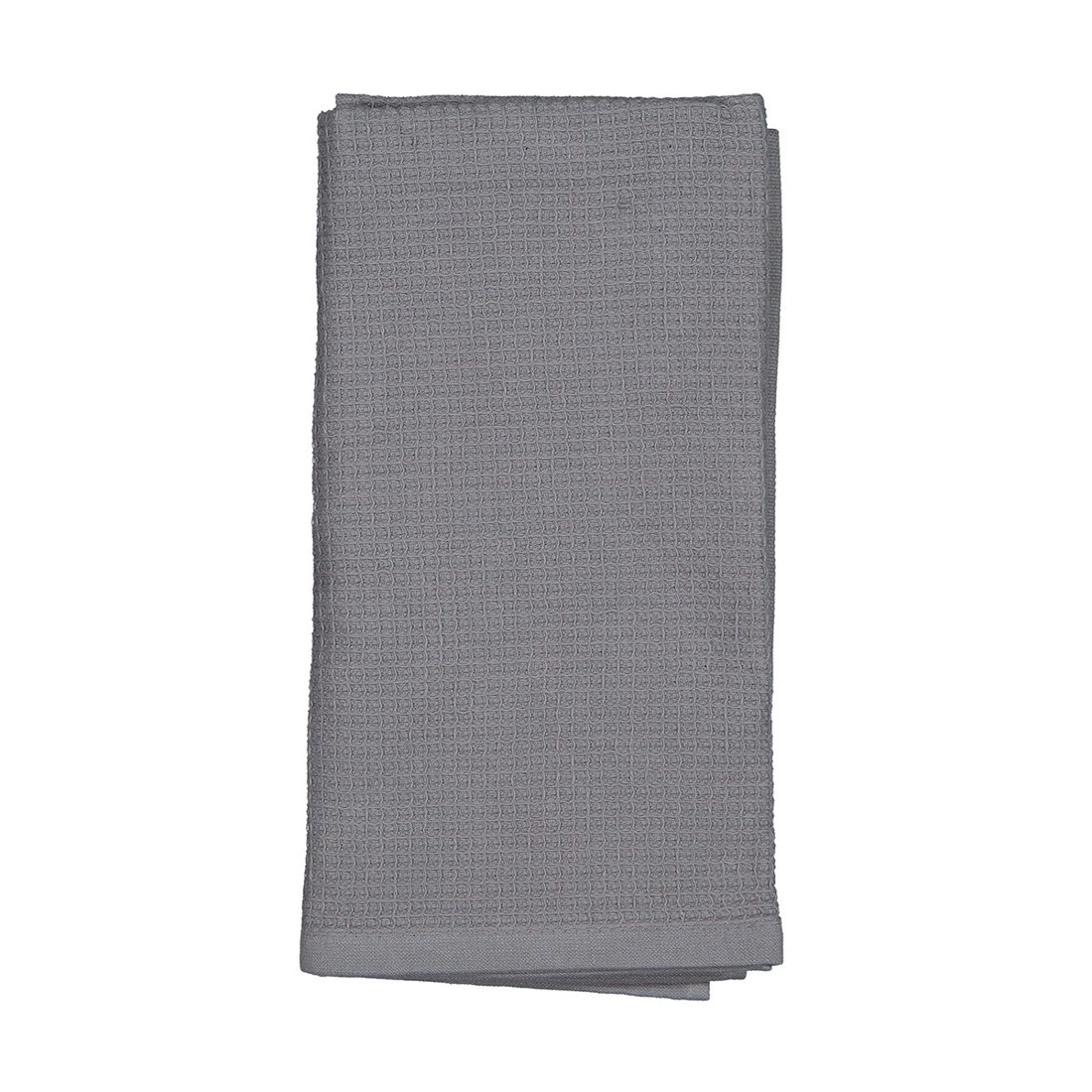 4 3 Pack Grey Waffle Extra Large Tea Towels, 4 of 6