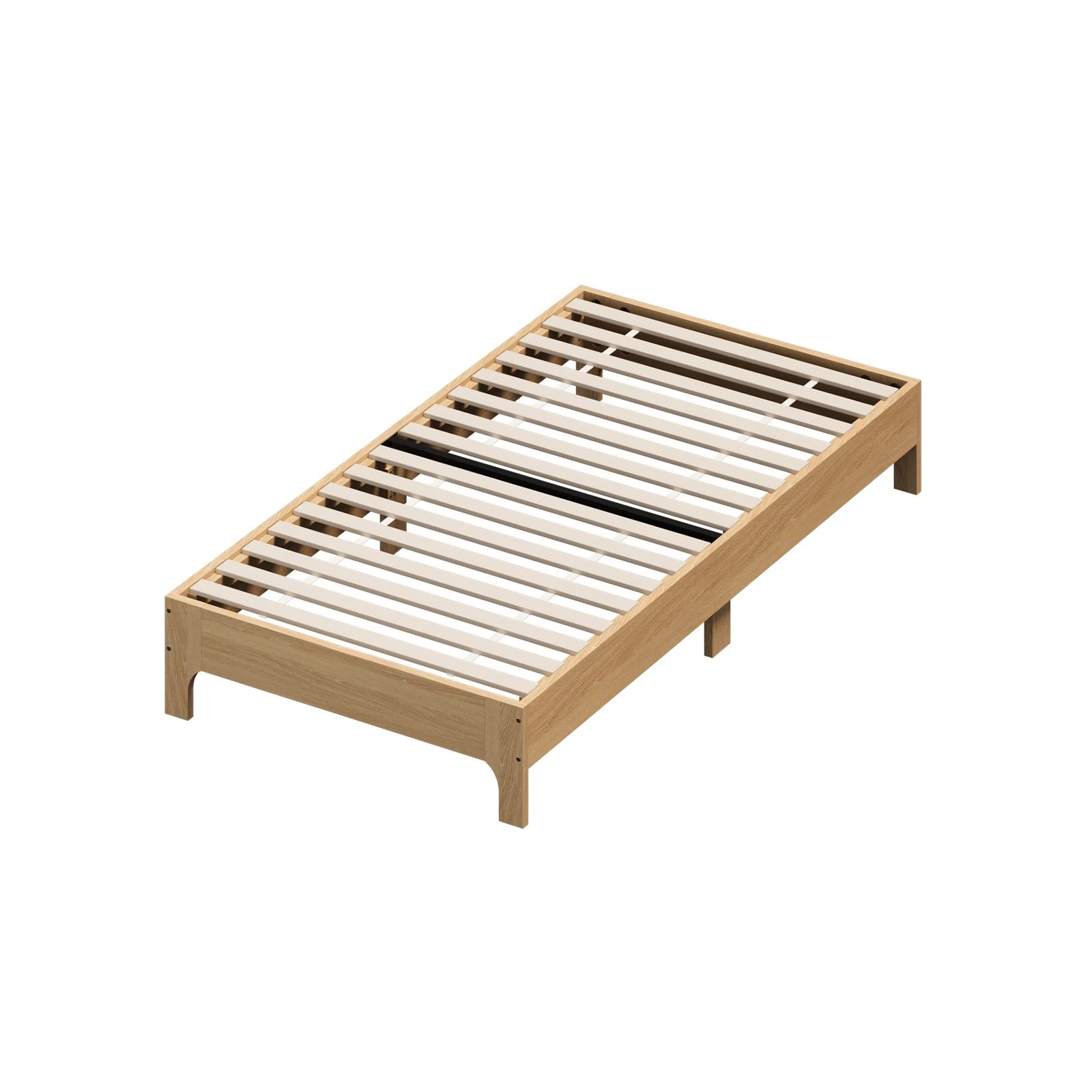 9 Oikiture Bed Frame Wooden Mattress Base Platform Beds - Single Bed - Natural, 9 of 9