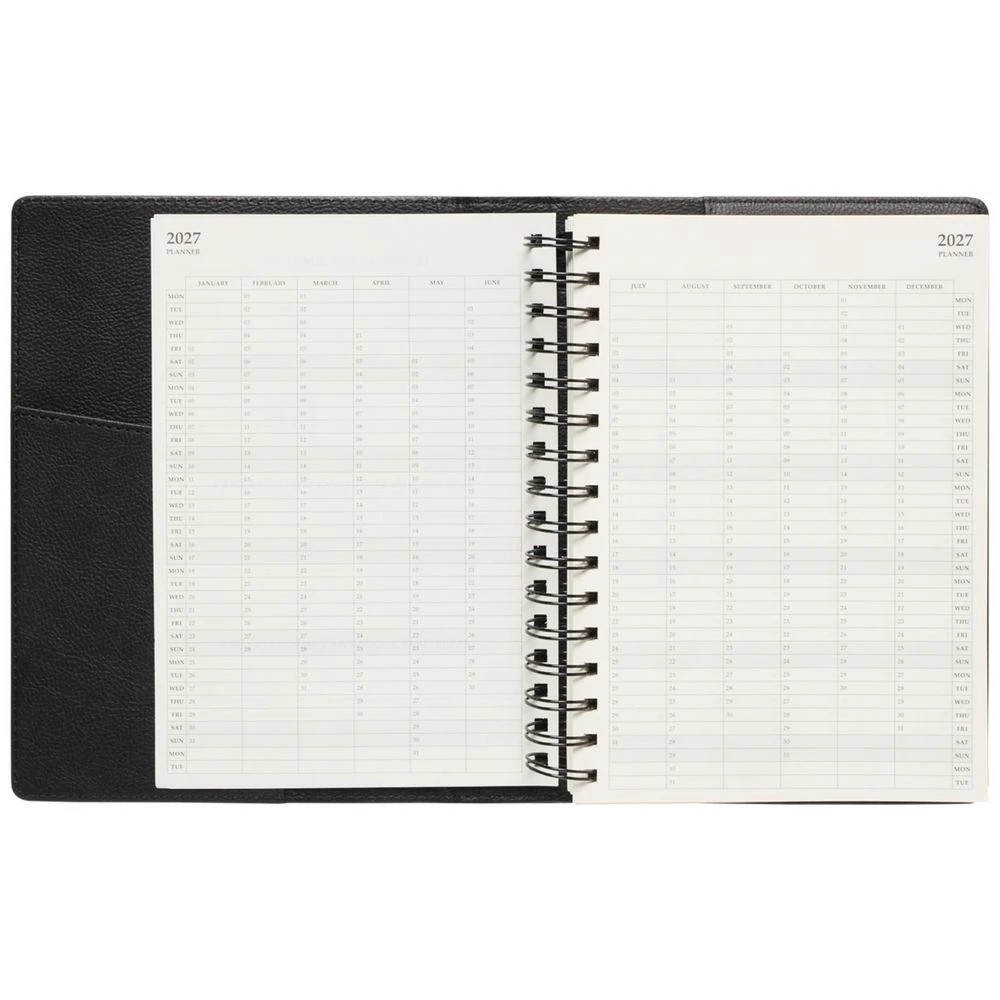 4 Officeworks A5 Day to Page Prestigio 2027 Diary Black, 4 of 7