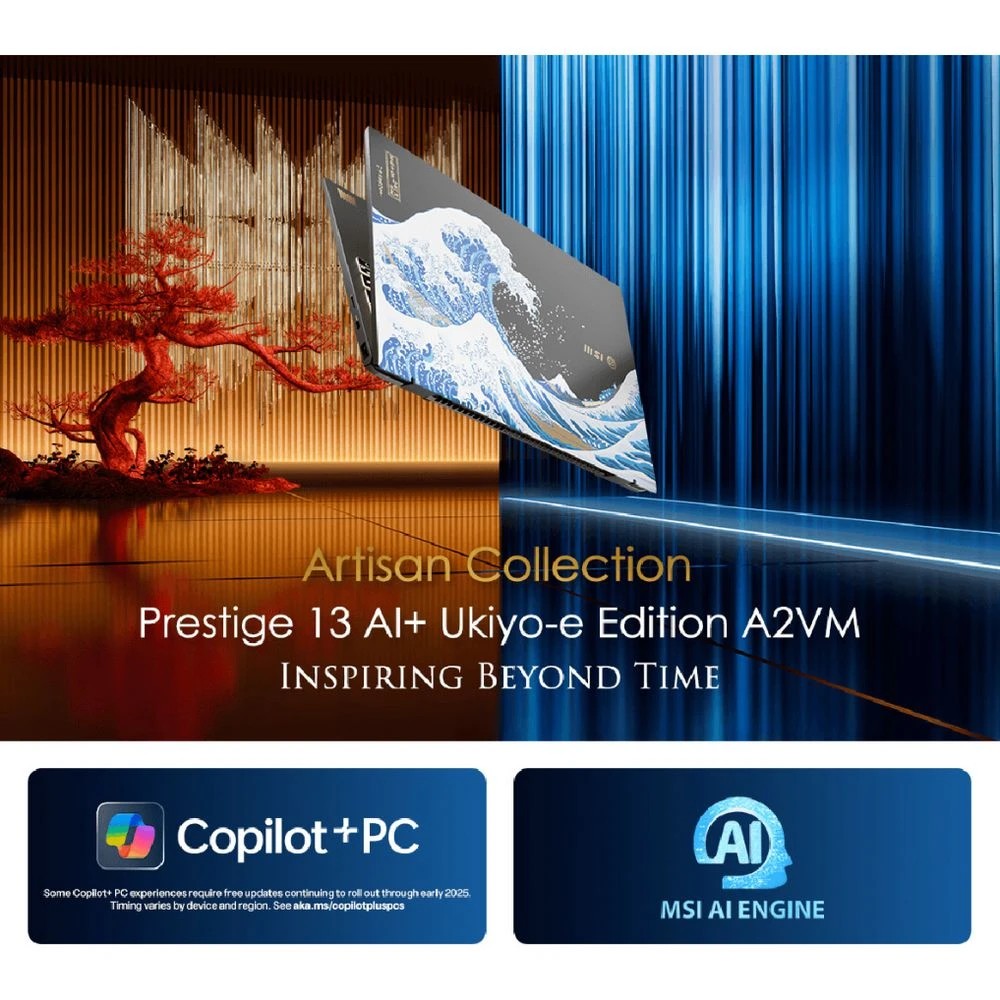 5 MSI Prestige 13 AI+ Ukiyoe Laptop Core U9 32GB/2TB, 5 of 10